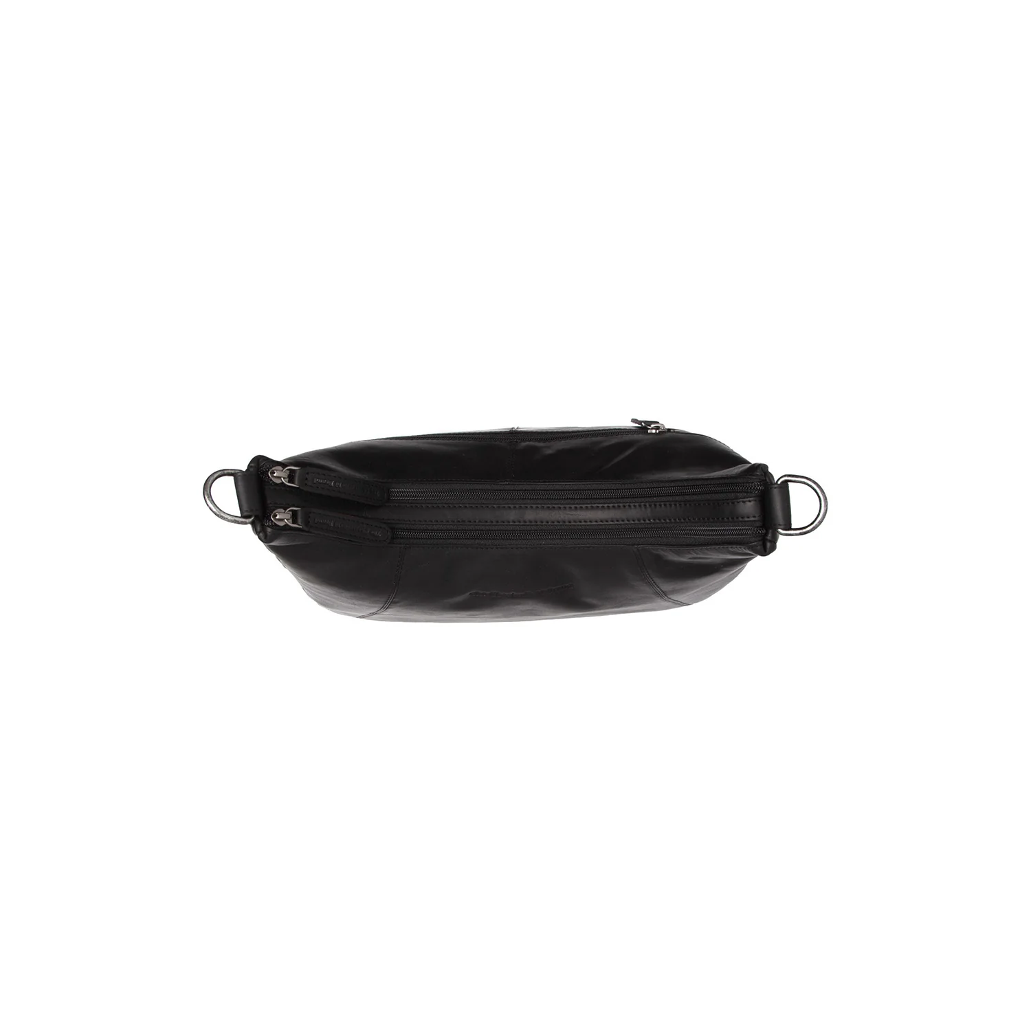 Leather Shoulder Bag Black Marle - Image 4