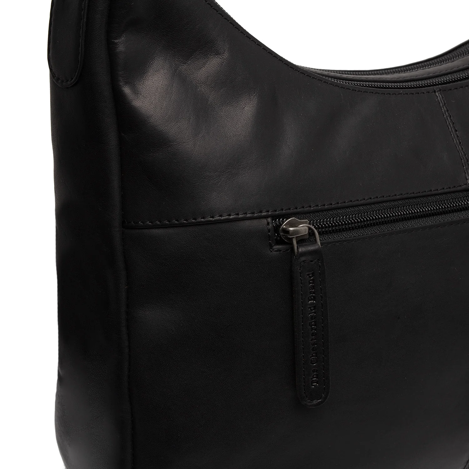 Leather Shoulder Bag Black Marle - Image 5