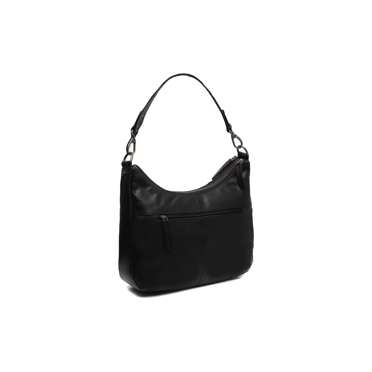 Leather Shoulder Bag Black Marle - Image 6