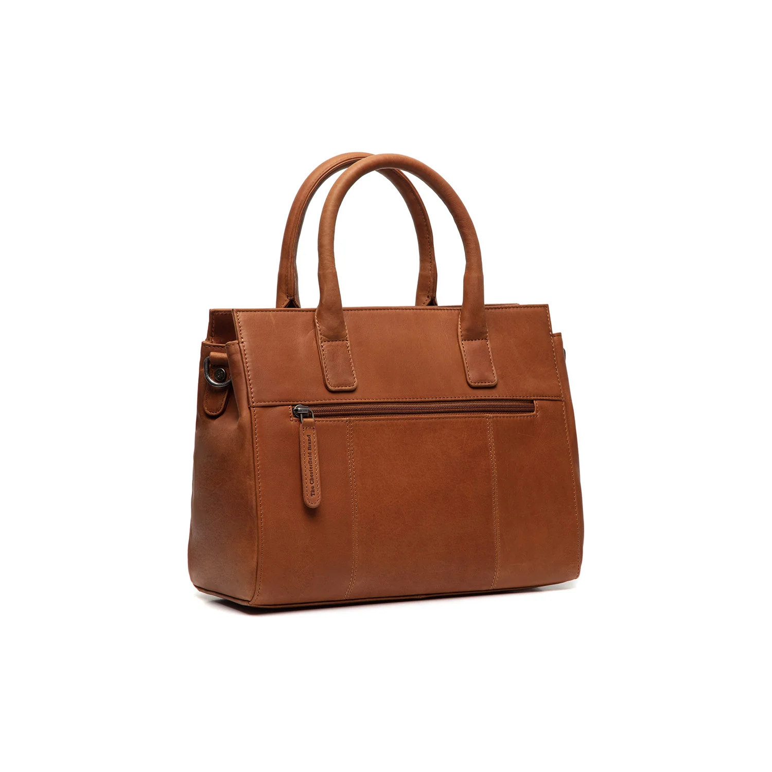 Leather Shoulder Bag Cognac Garda - Image 7