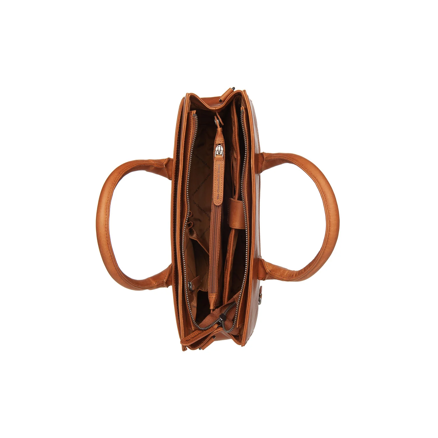 Leather Shoulder Bag Cognac Rivera - Image 4
