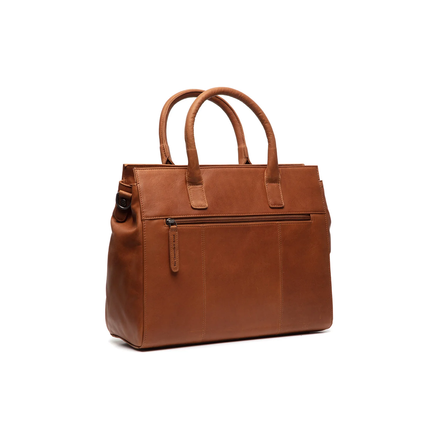 Leather Shoulder Bag Cognac Rivera - Image 6