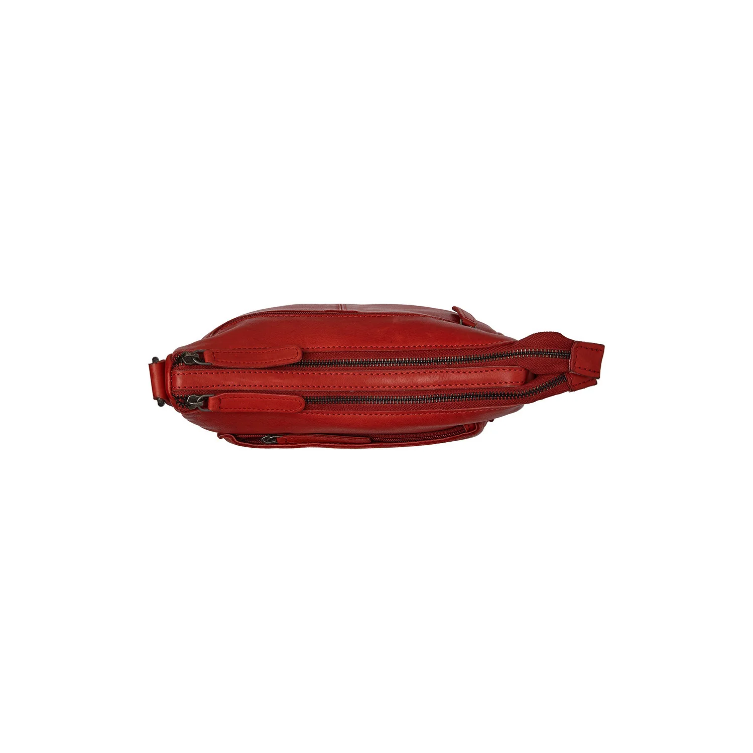 Leather Shoulder Bag Red Caroline - Image 5
