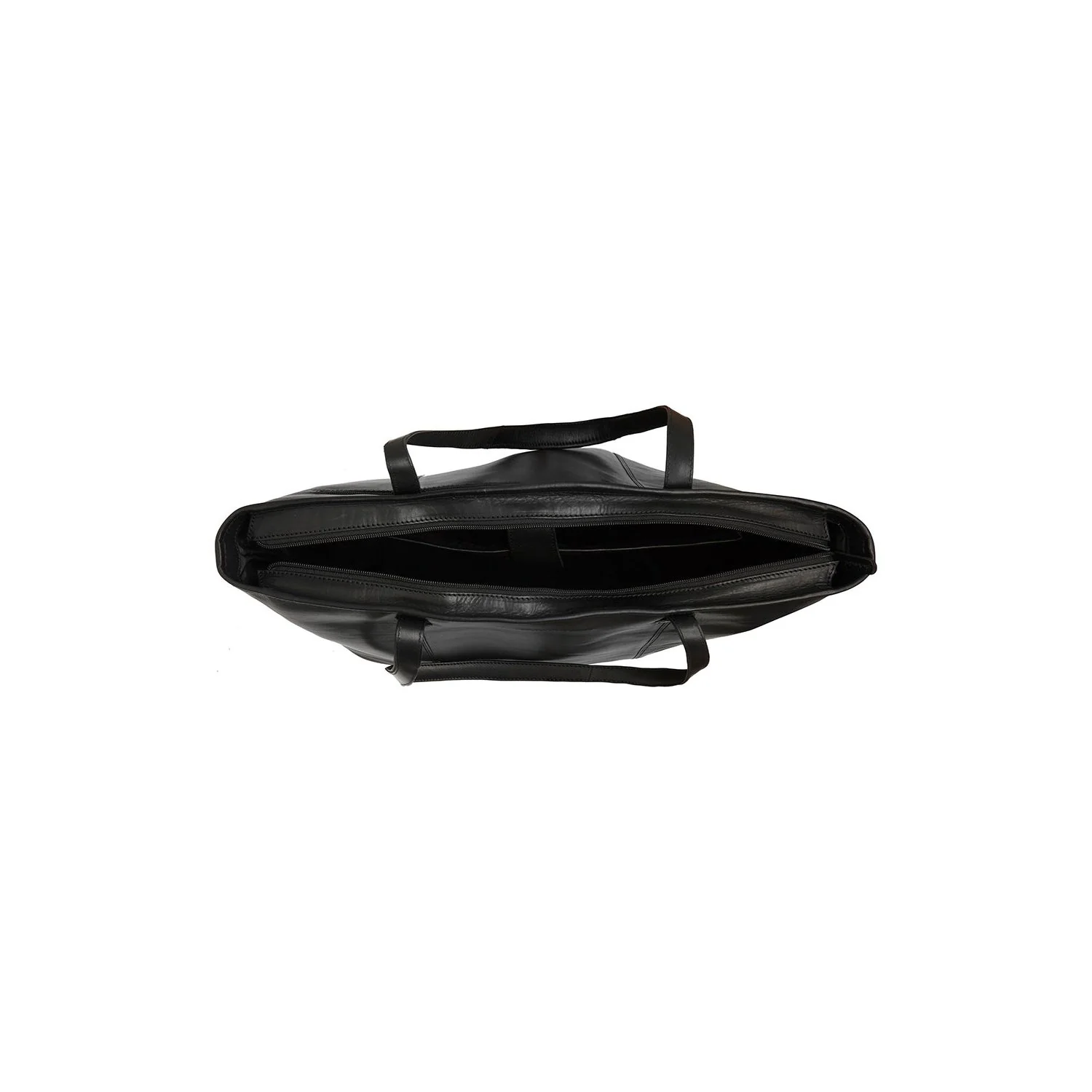 Leather Shopper Black Ferrera - Image 6