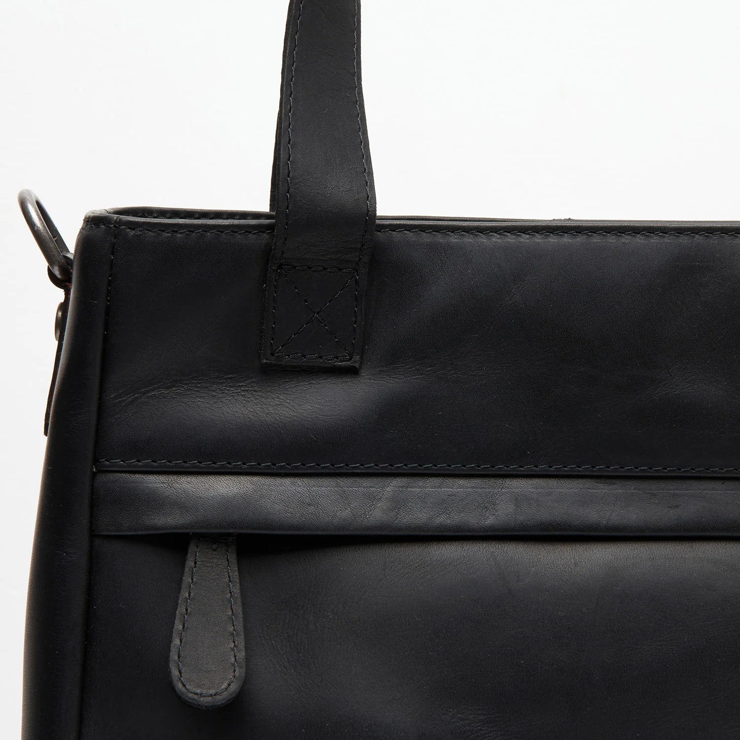 Leather Shopper Black Lingfield - Image 2