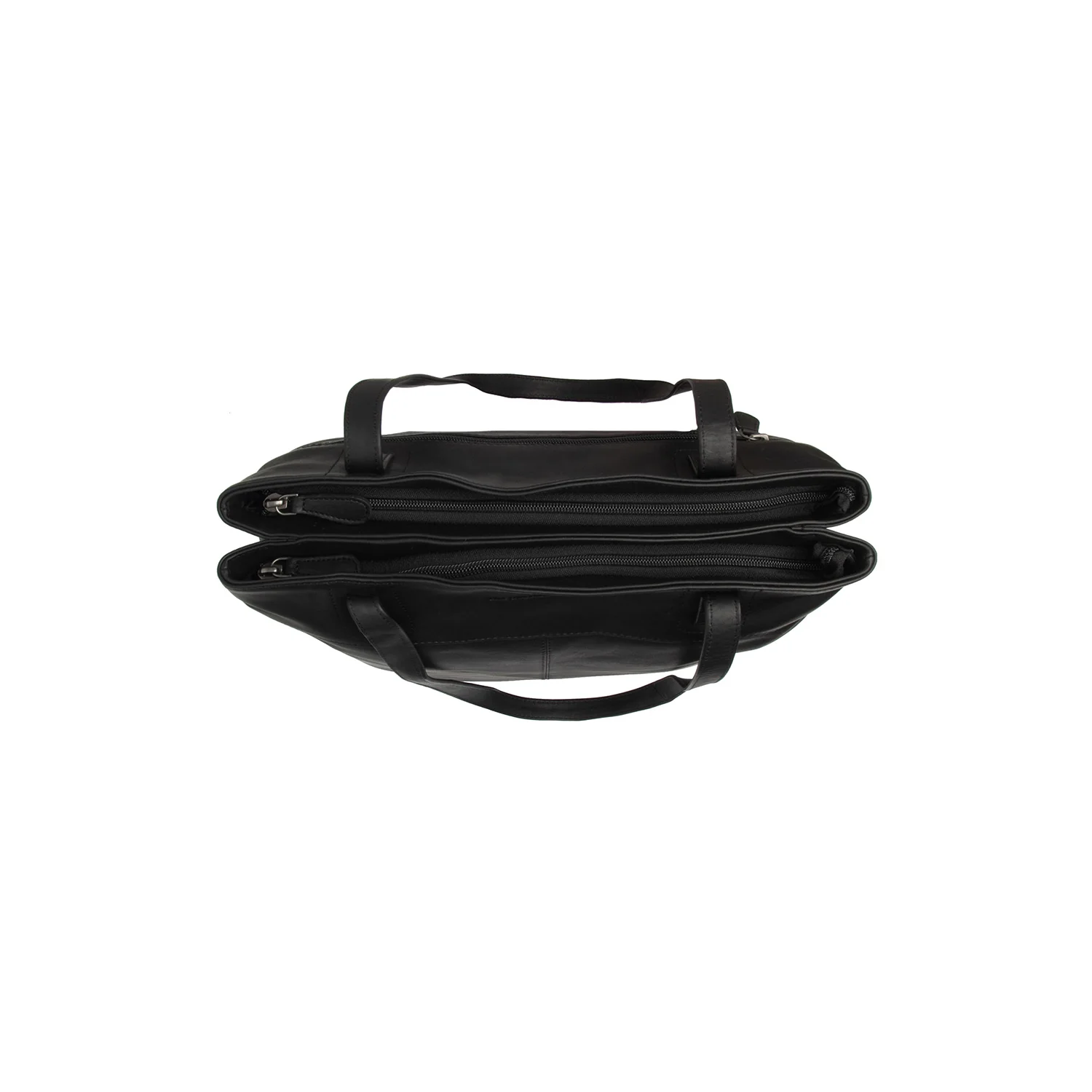 Leather Shopper Black Solvia - Image 3
