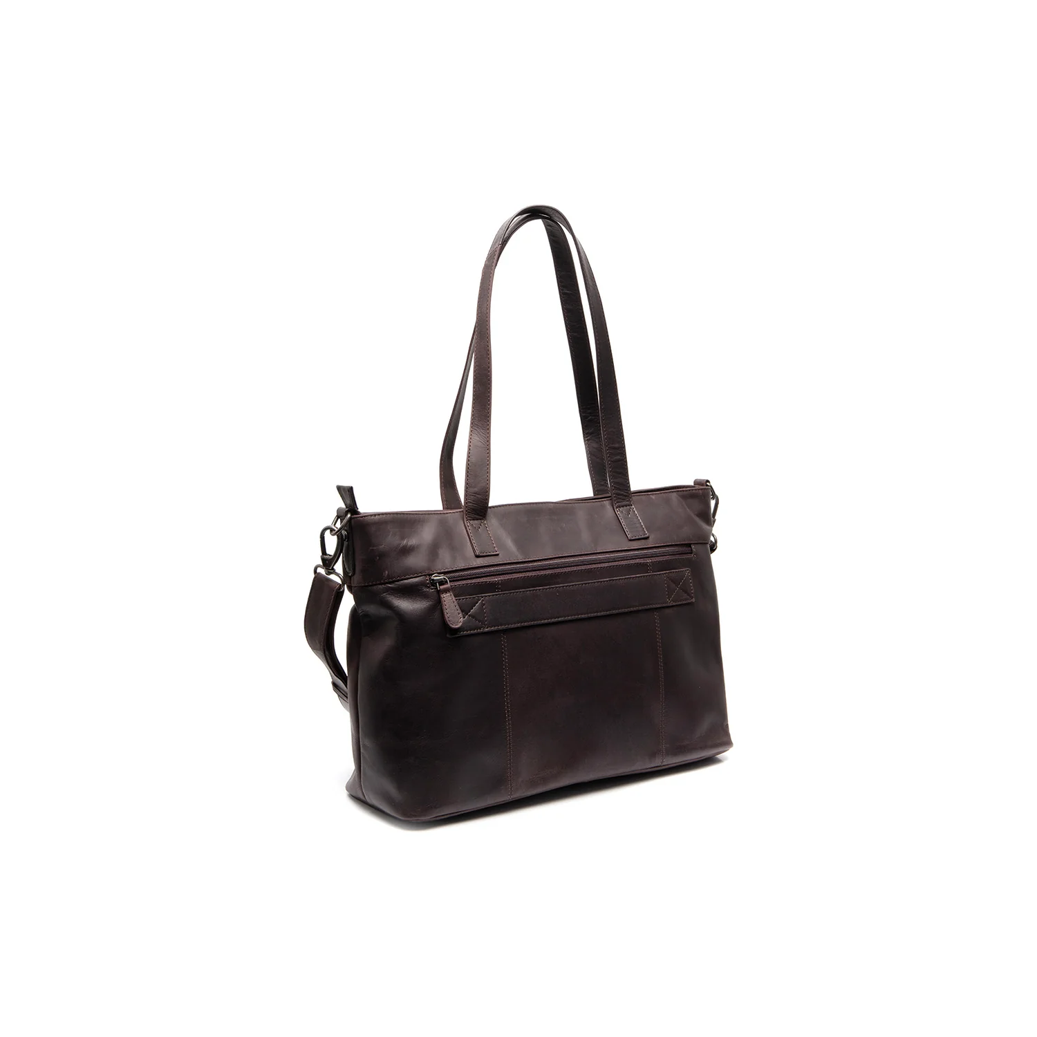 Leather Shopper Brown Osira - Image 6