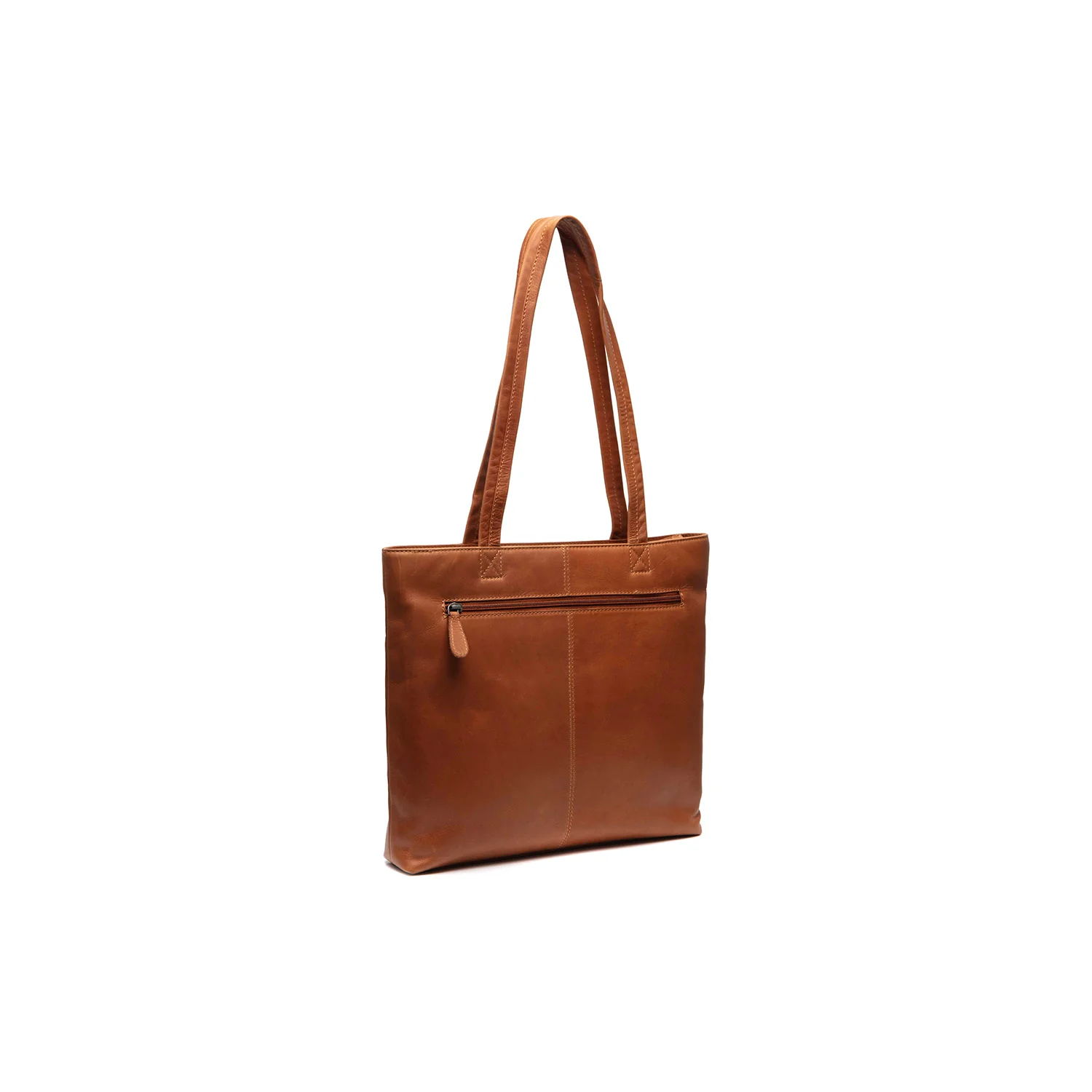 Leather Shopper Cognac Alveron - Image 6
