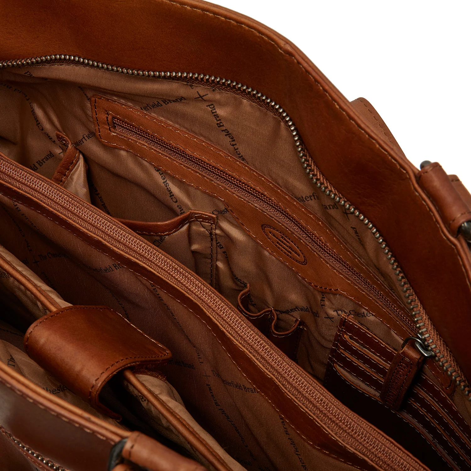 Leather Shopper Cognac Berlin - Image 4