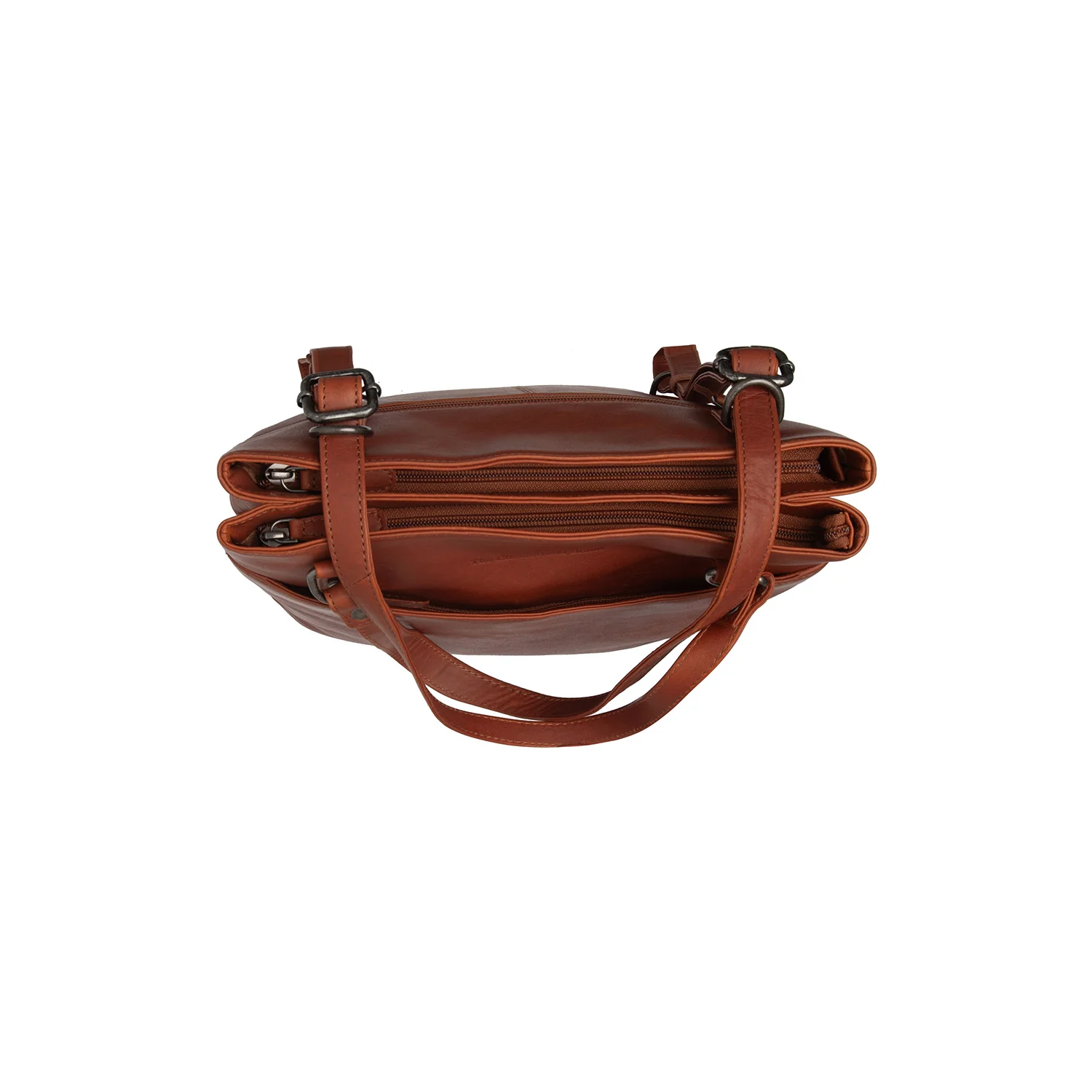 Leather Shopper Cognac Raynor - Image 5