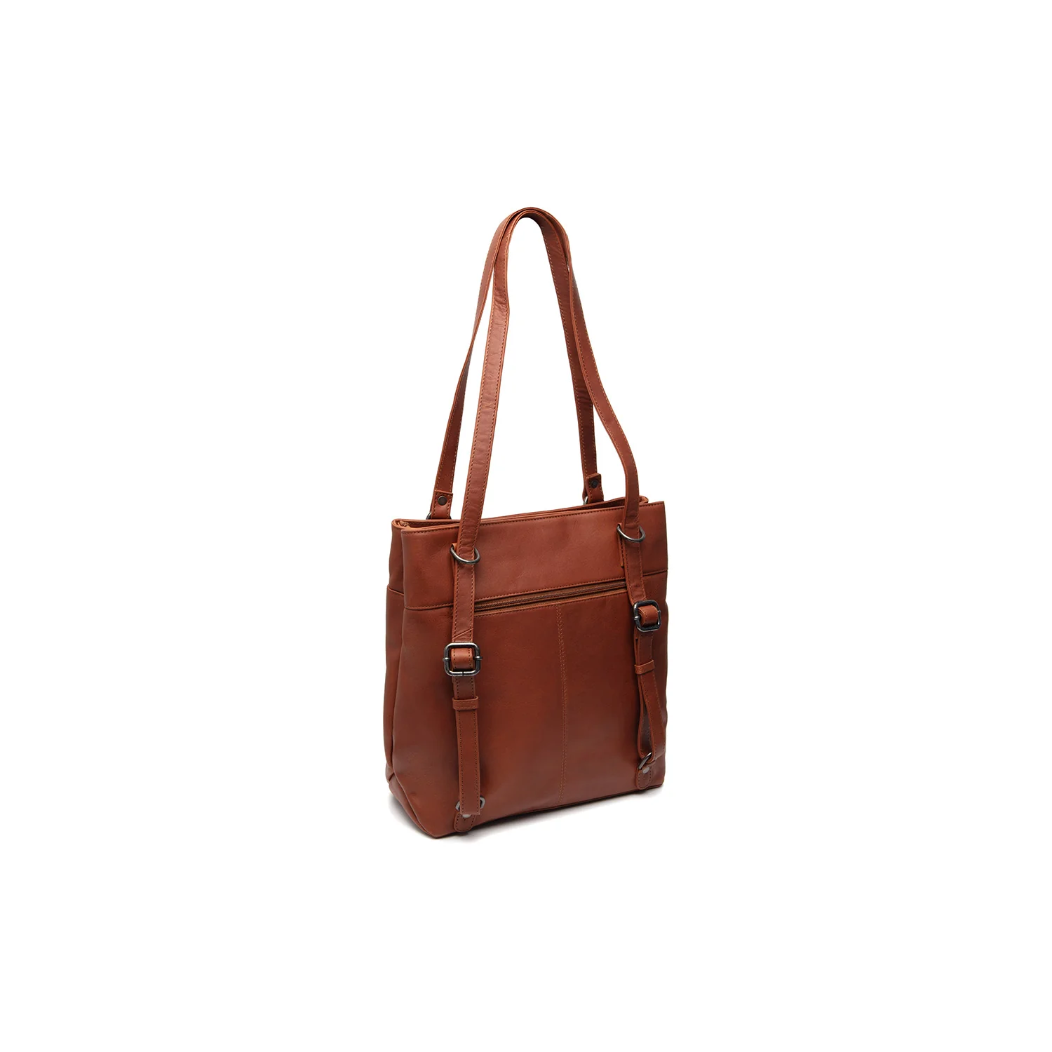 Leather Shopper Cognac Raynor - Image 7