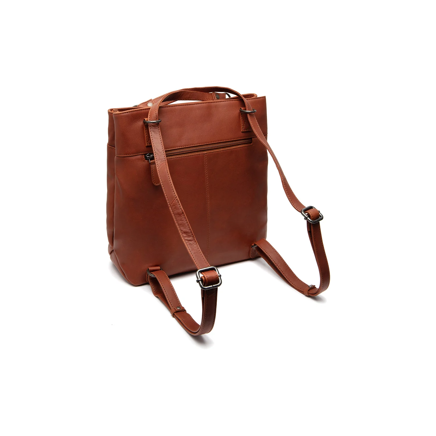 Leather Shopper Cognac Raynor - Image 8