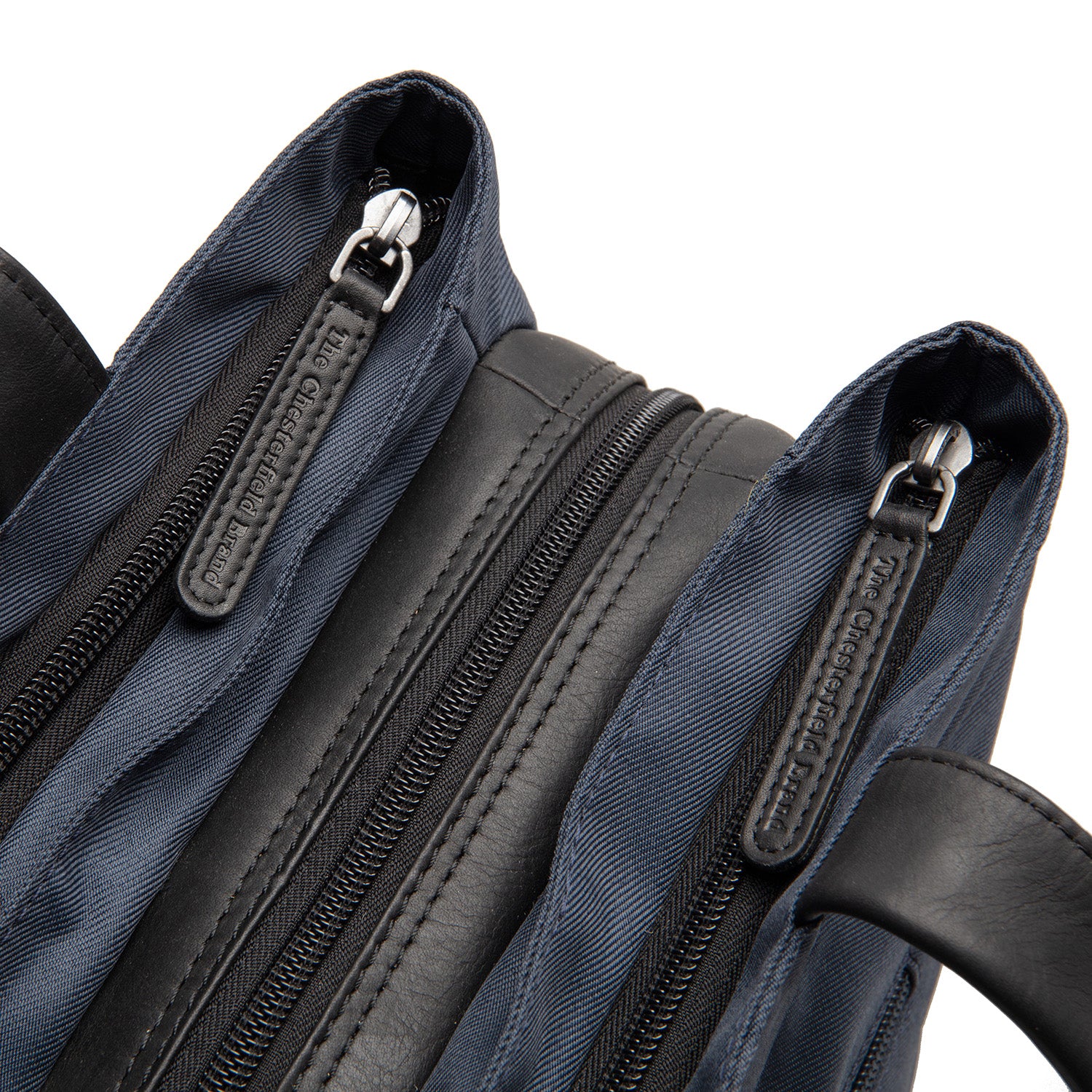 Leather Shopper Navy Lavik - Image 2