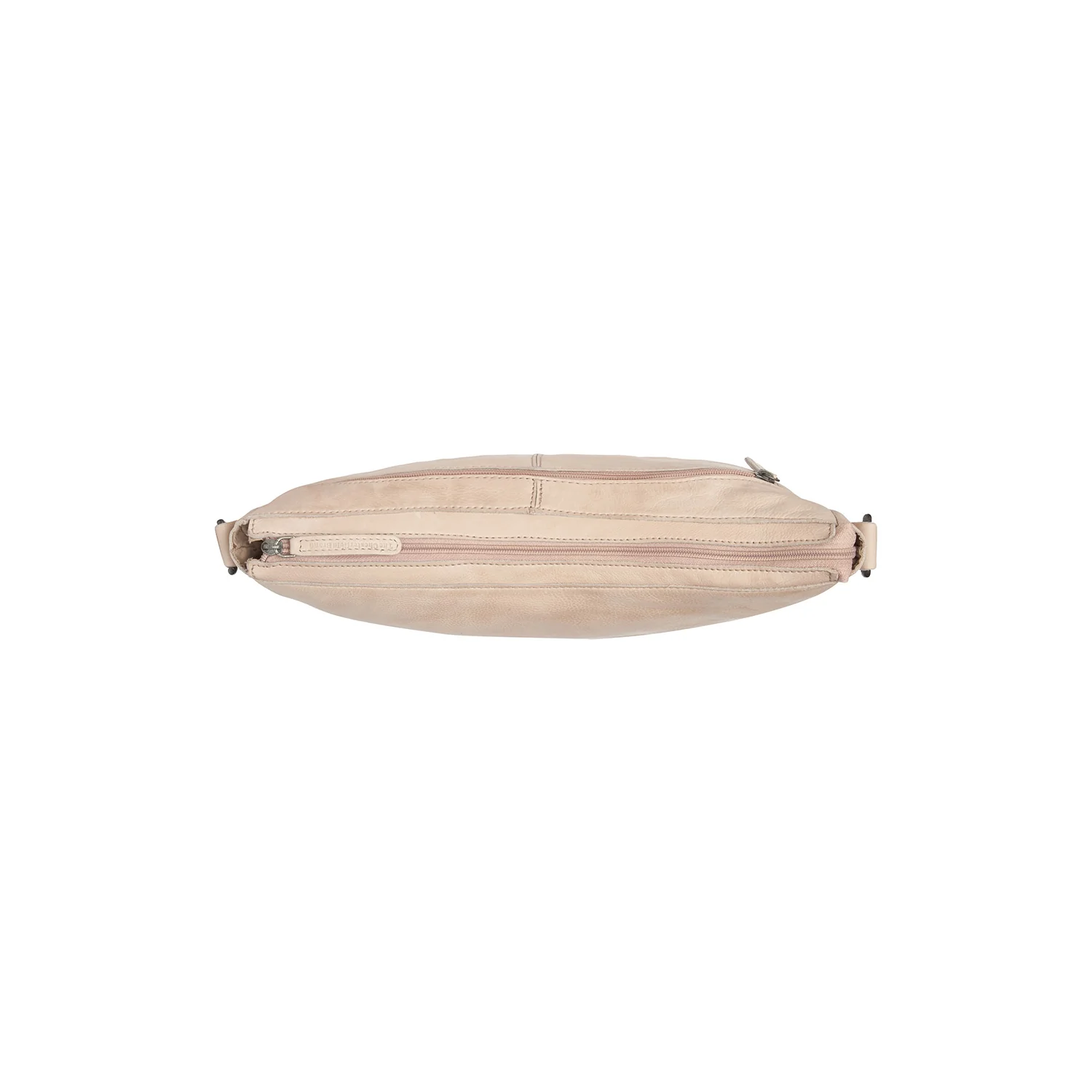 Leather Shoulder Bag Beige Clarita - Image 2