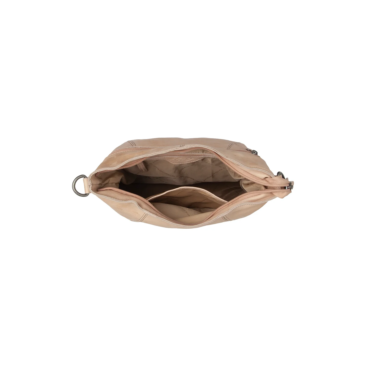 Leather Shoulder Bag Beige Sintra - Image 4