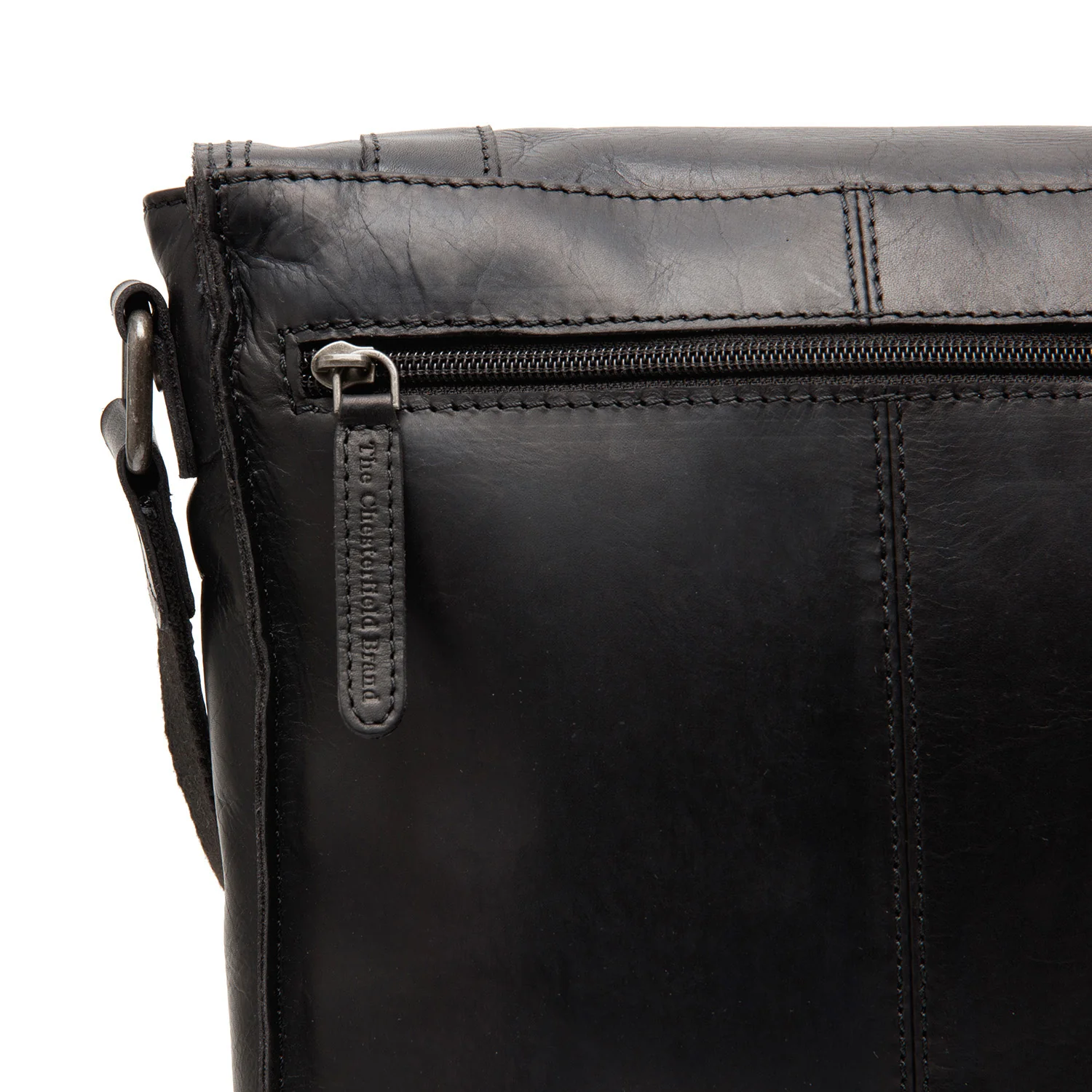 Leather Shoulder Bag Black Adelanto - Image 3