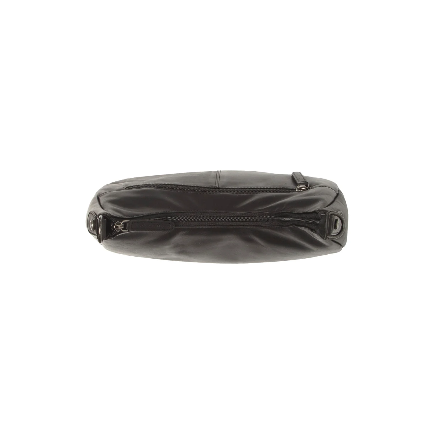 Leather Shoulder Bag Black Alexandria - Image 4