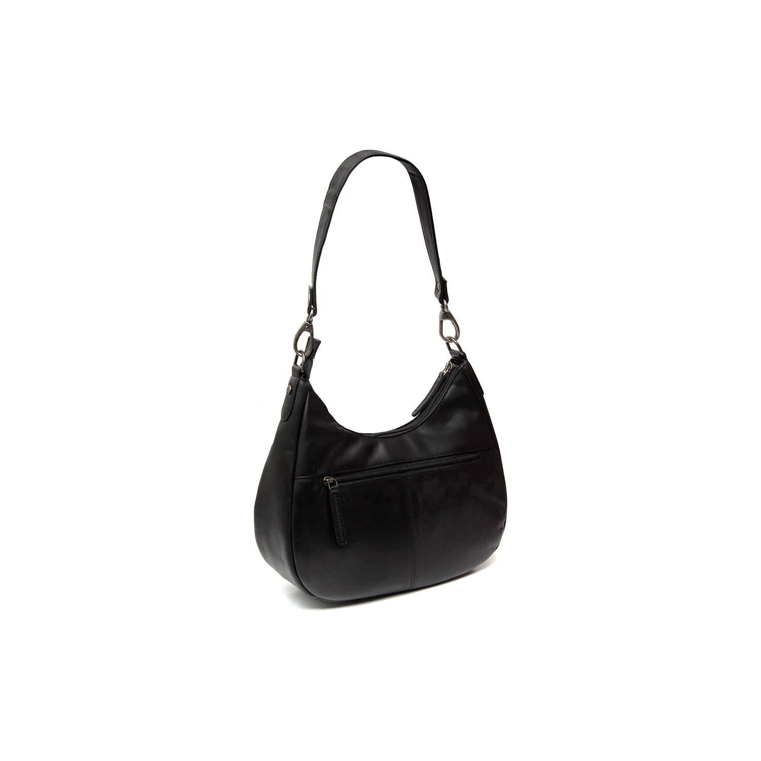 Leather Shoulder Bag Black Alexandria - Image 7