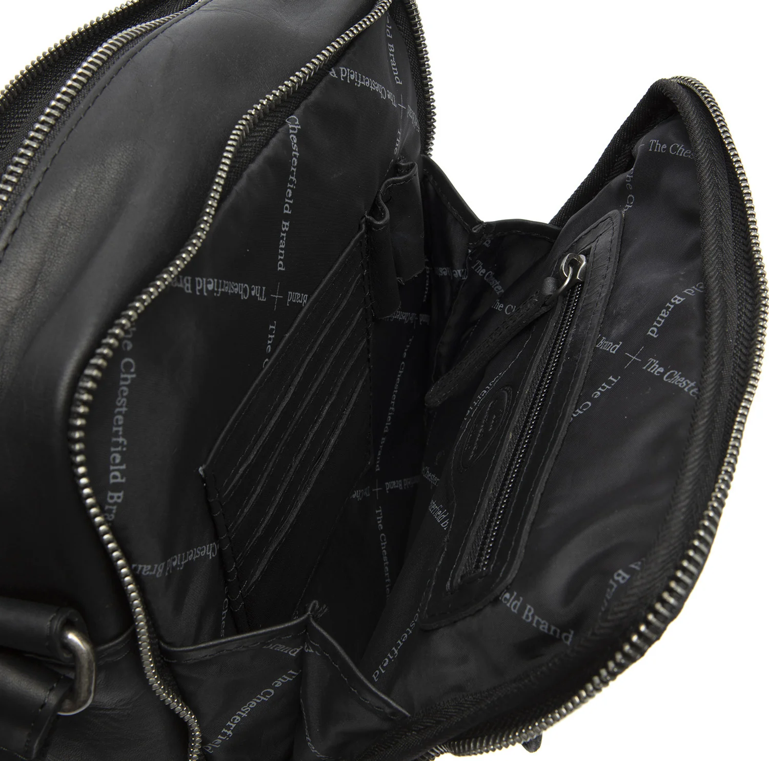 Leather Shoulder Bag Black Alva - Image 2