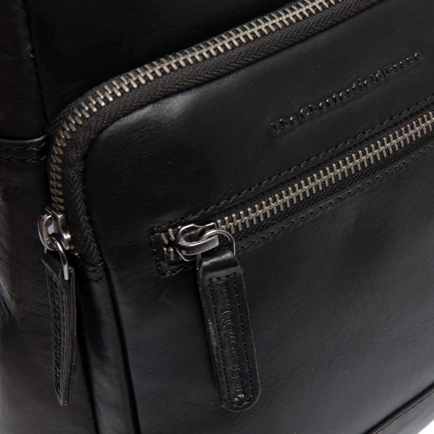 Leather Shoulder Bag Black Amantea - Image 2