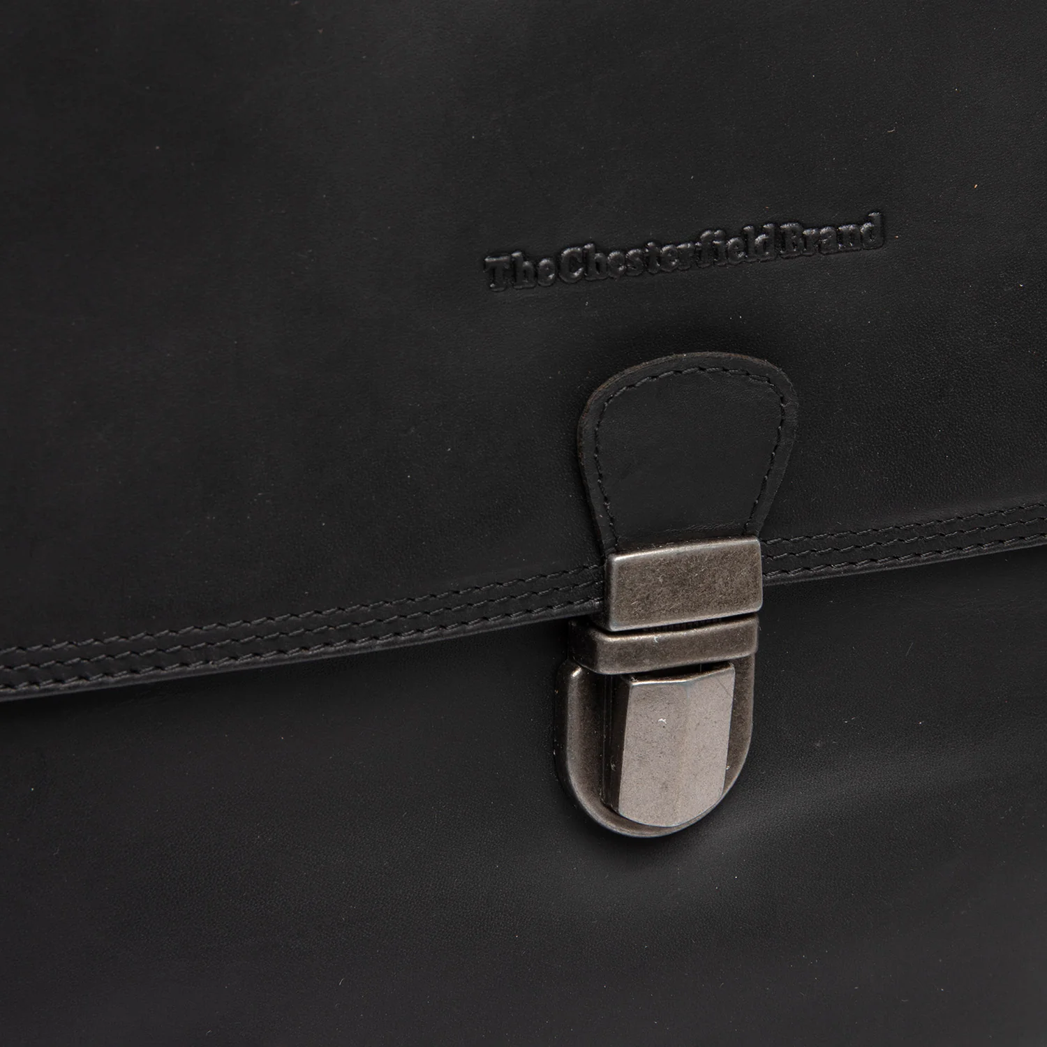 Leather Shoulder Bag Black Angera - Image 2