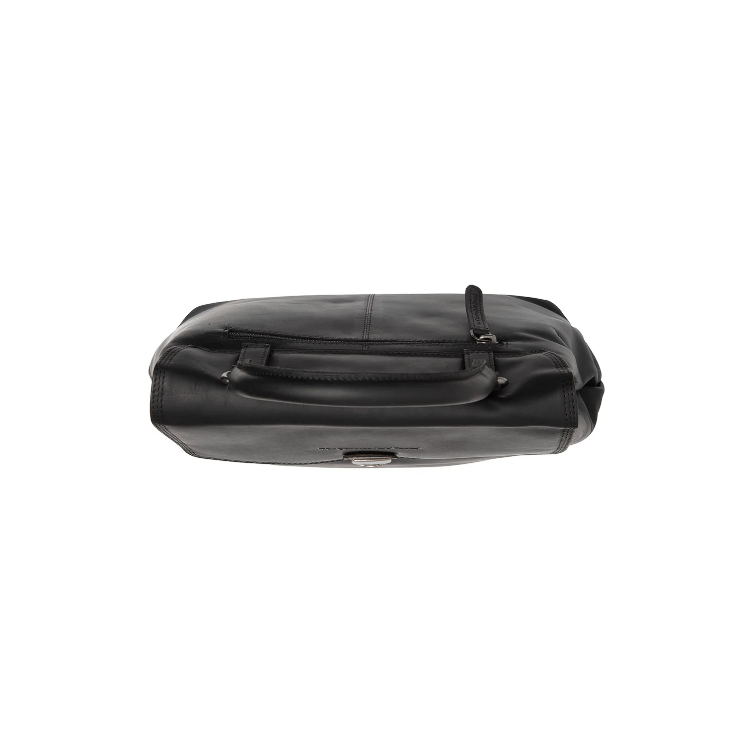 Leather Shoulder Bag Black Angera - Image 3