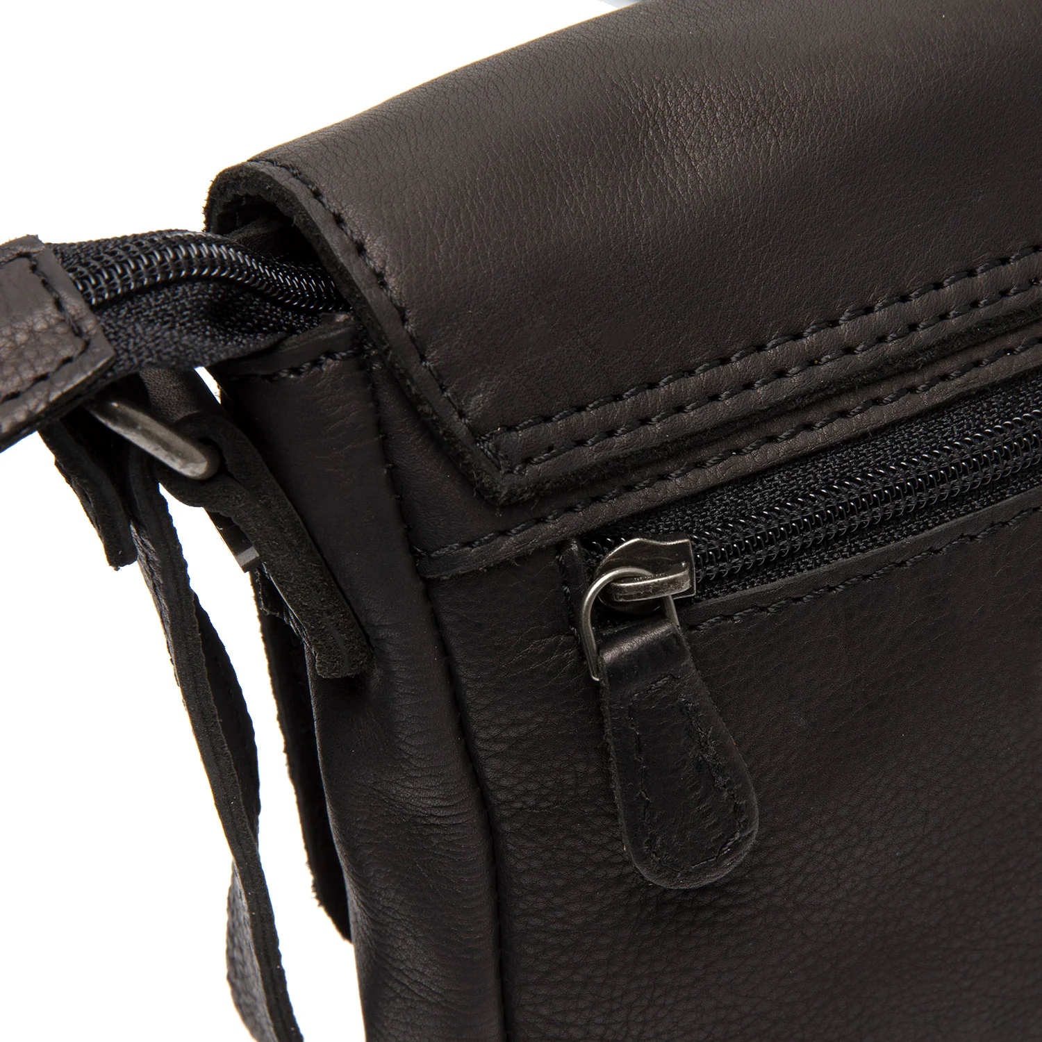 Leather Shoulder Bag Black Ann - Image 5