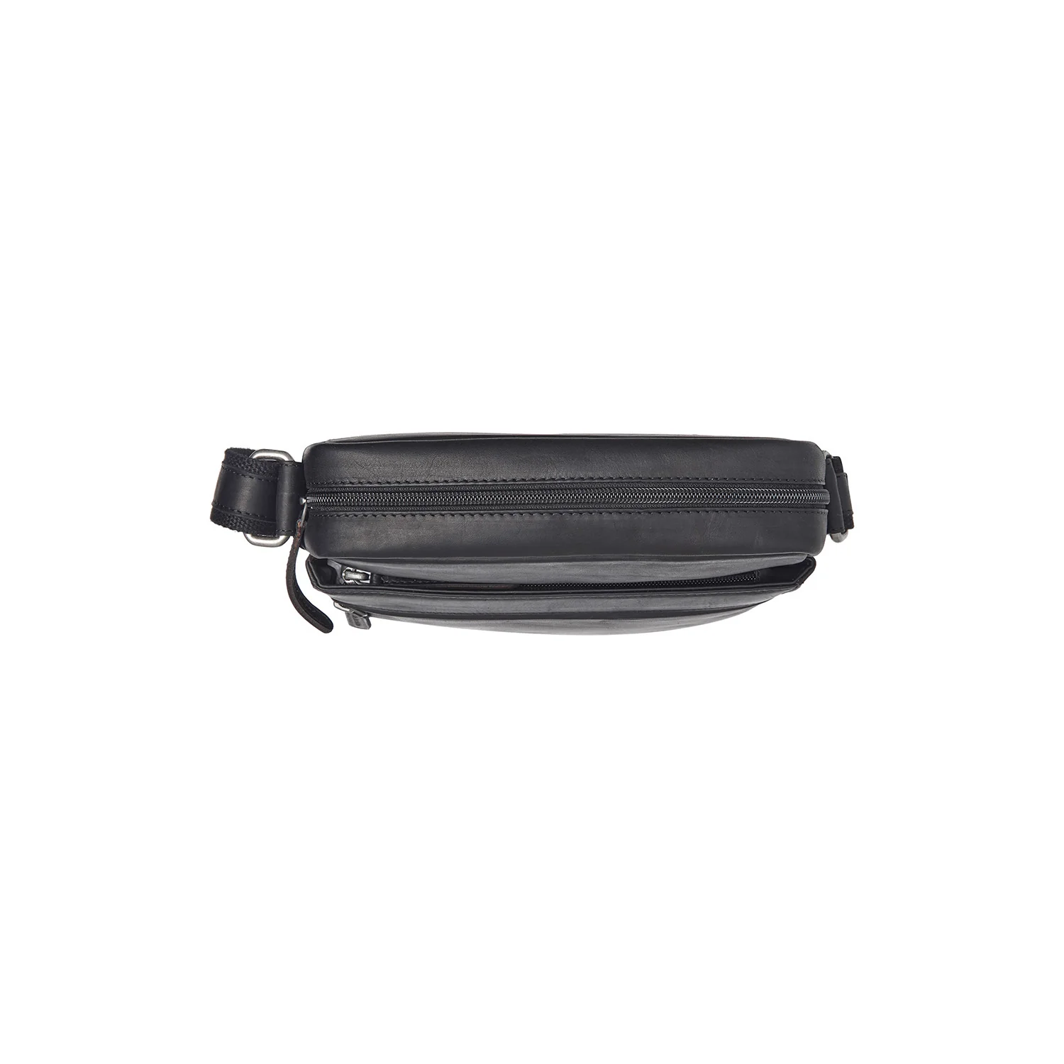 Leather Shoulder Bag Black Anzora - Image 5