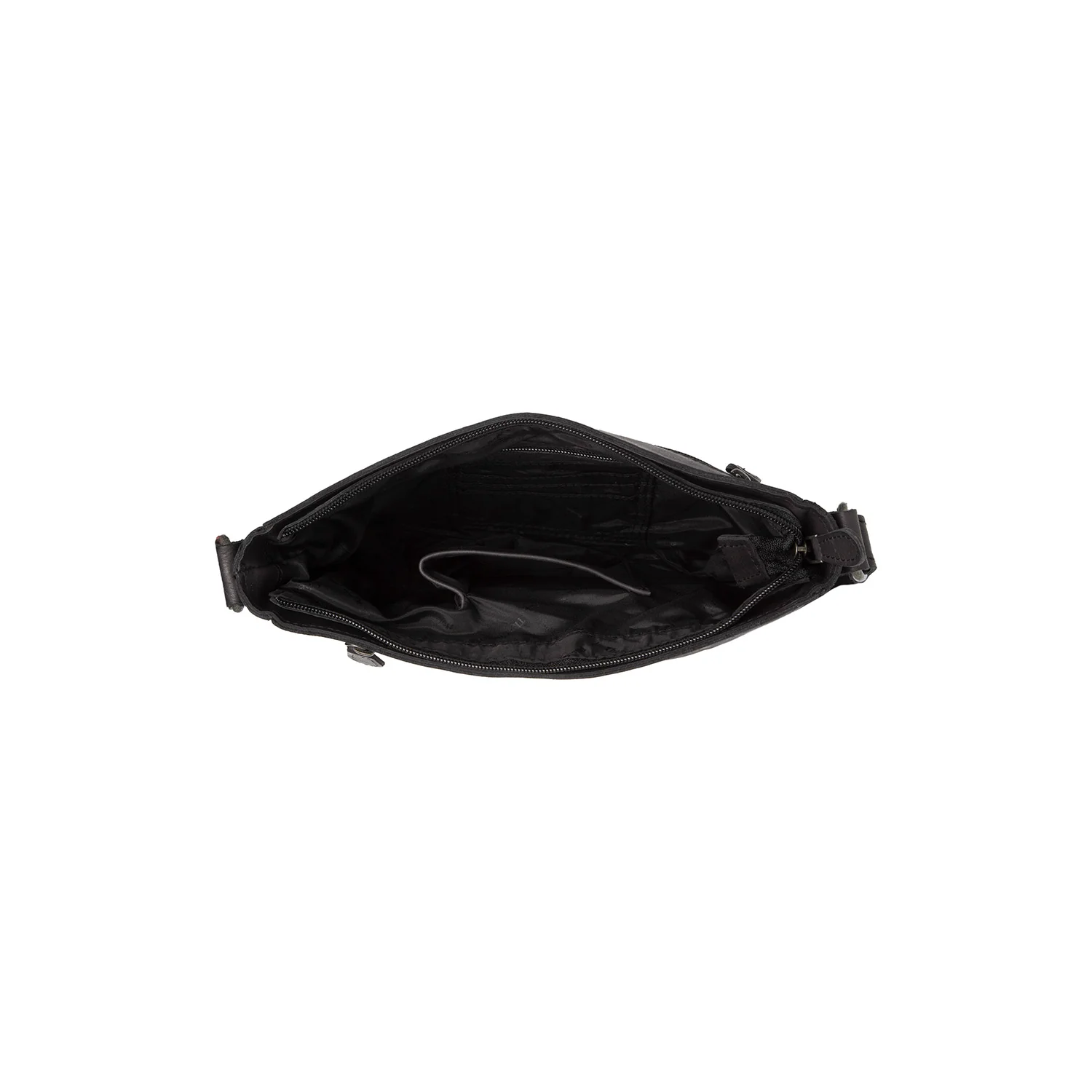 Leather Shoulder Bag Black Aston - Image 4