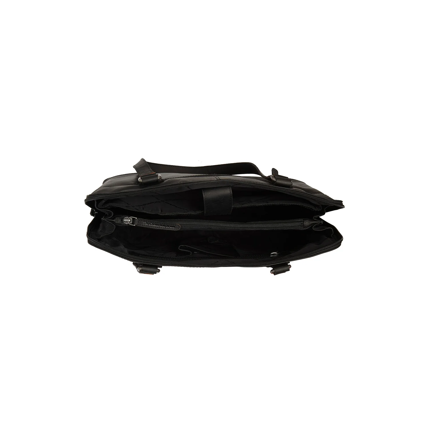 Leather Shoulder Bag Black Branson - Image 4