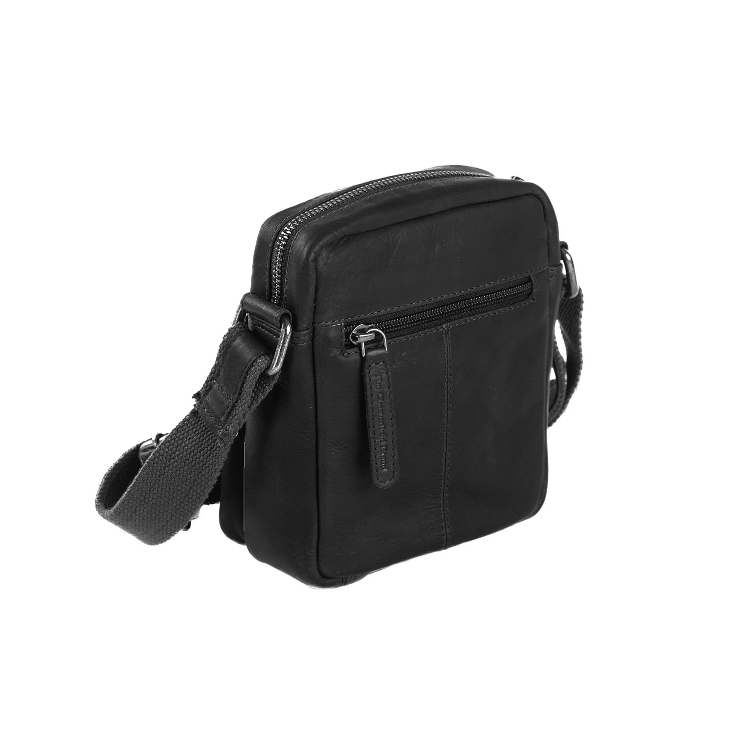 Leather Shoulder Bag Black Bremen - Image 6