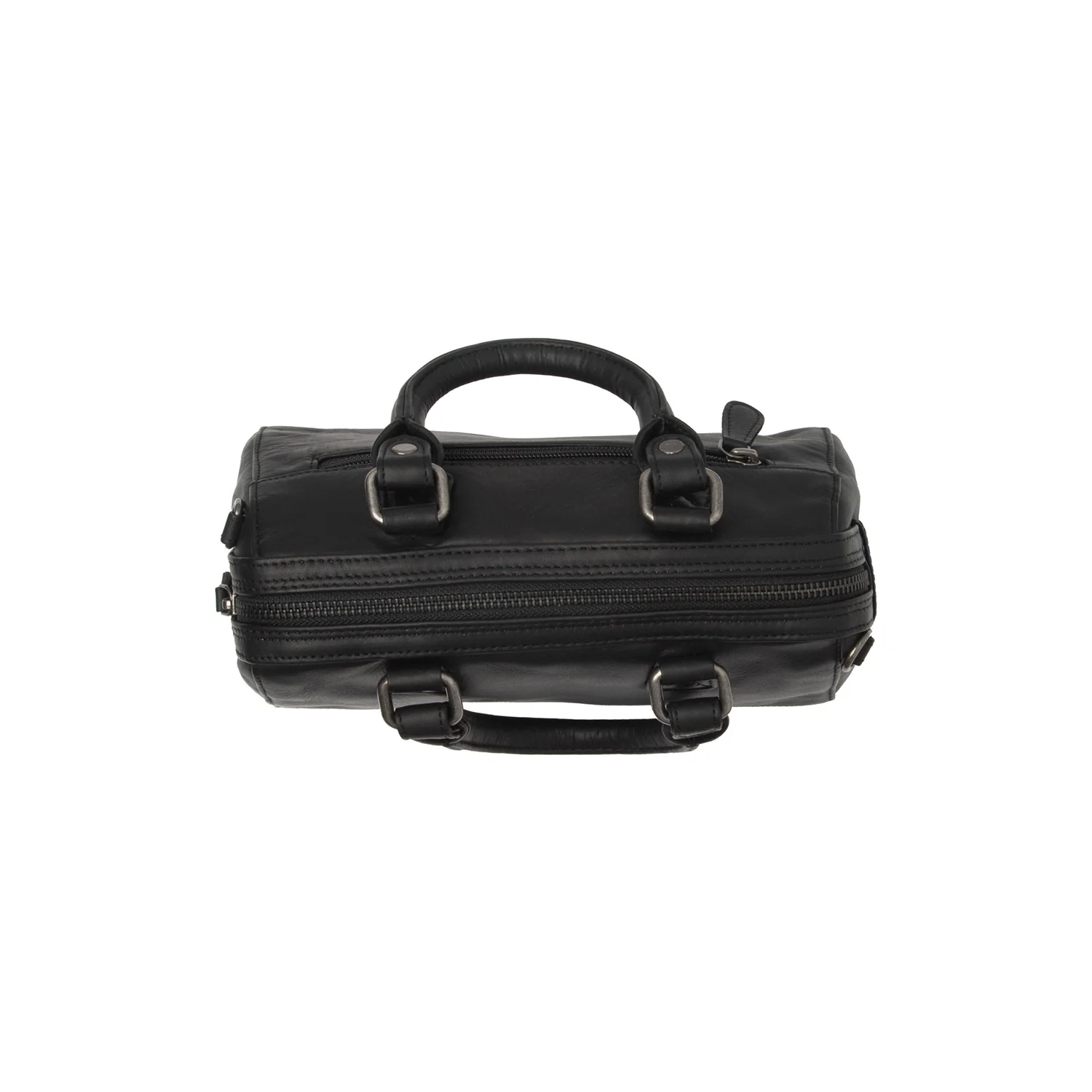 Leather Shoulder Bag Black Dalford - Image 2