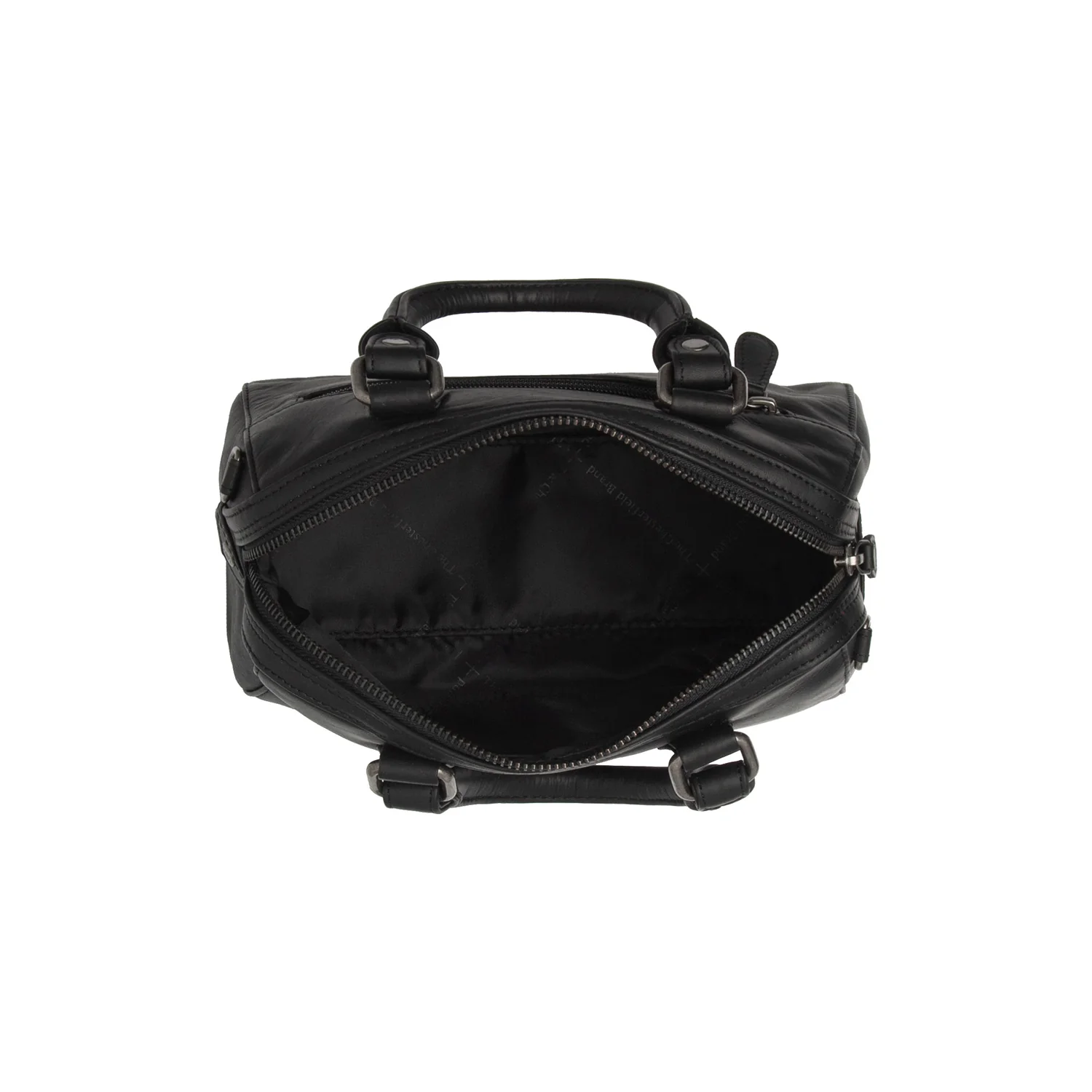 Leather Shoulder Bag Black Dalford - Image 3