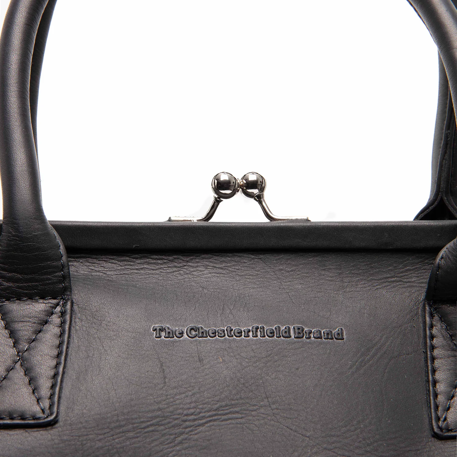 Leather Shoulder Bag Black Dorin - Image 2