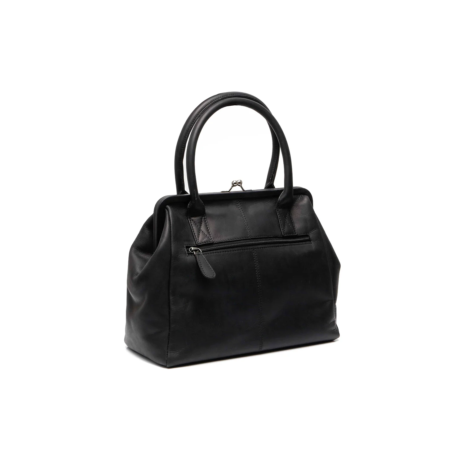 Leather Shoulder Bag Black Dorin - Image 6