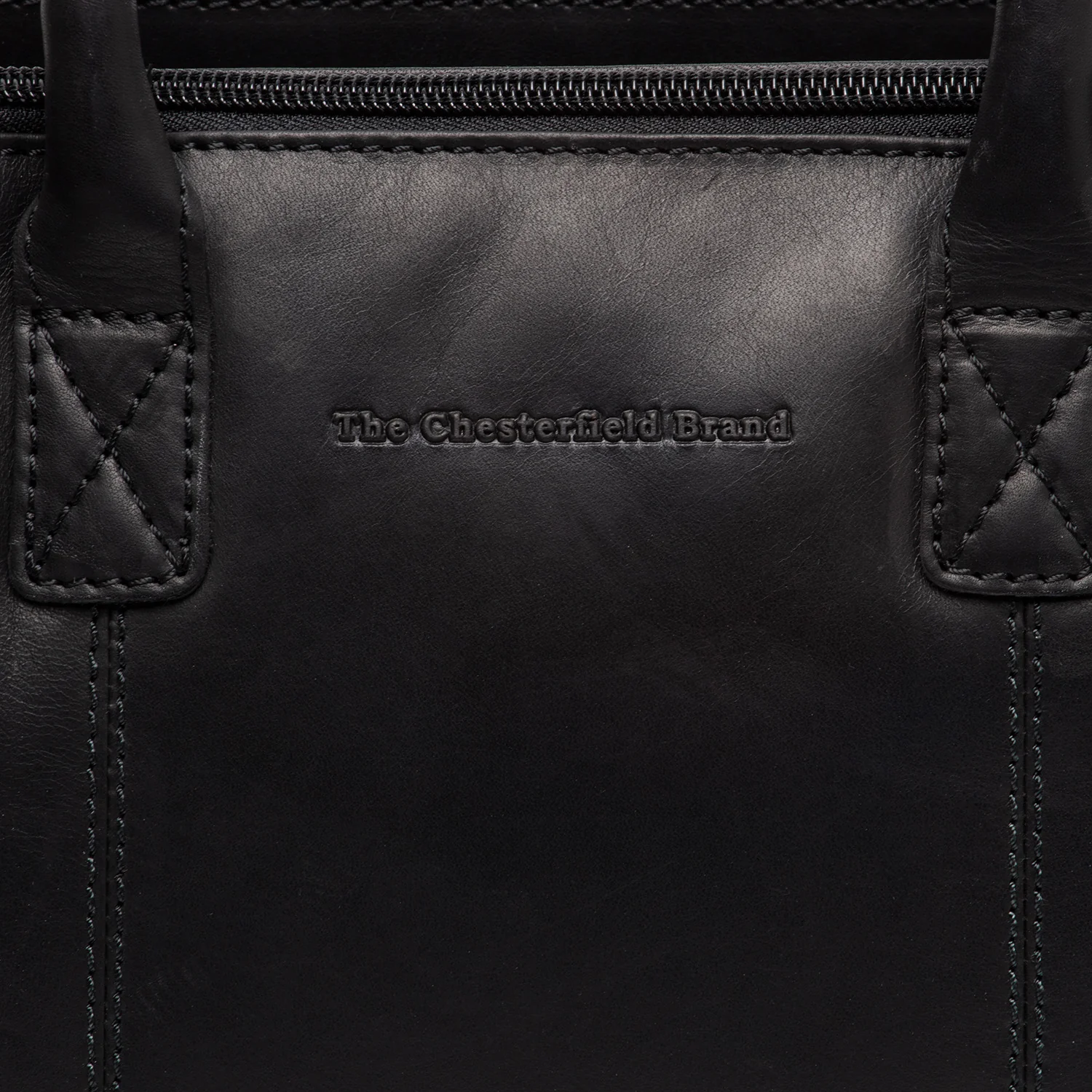 Leather Shoulder Bag Black Ezra - Image 2