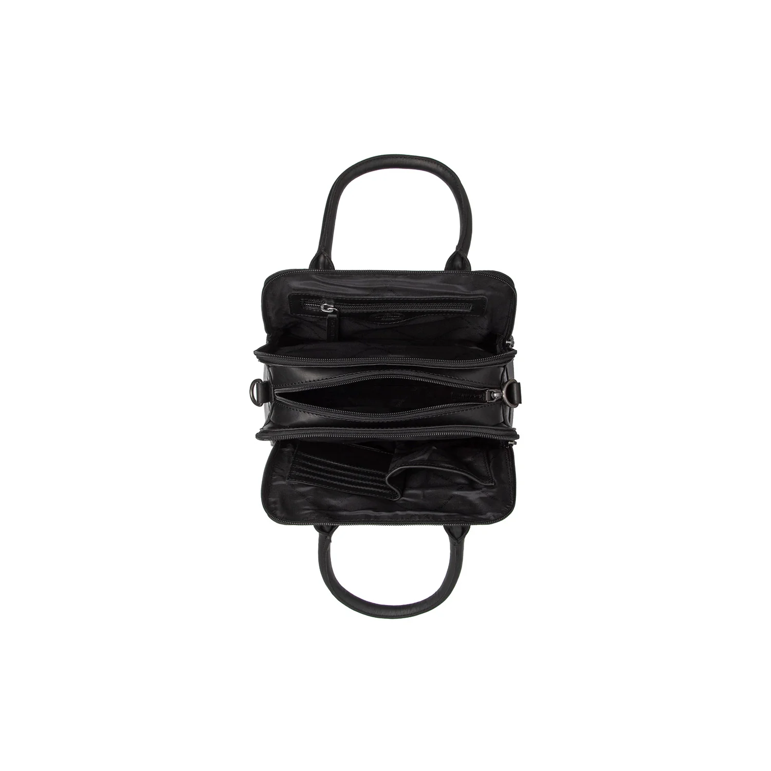 Leather Shoulder Bag Black Ezra - Image 4
