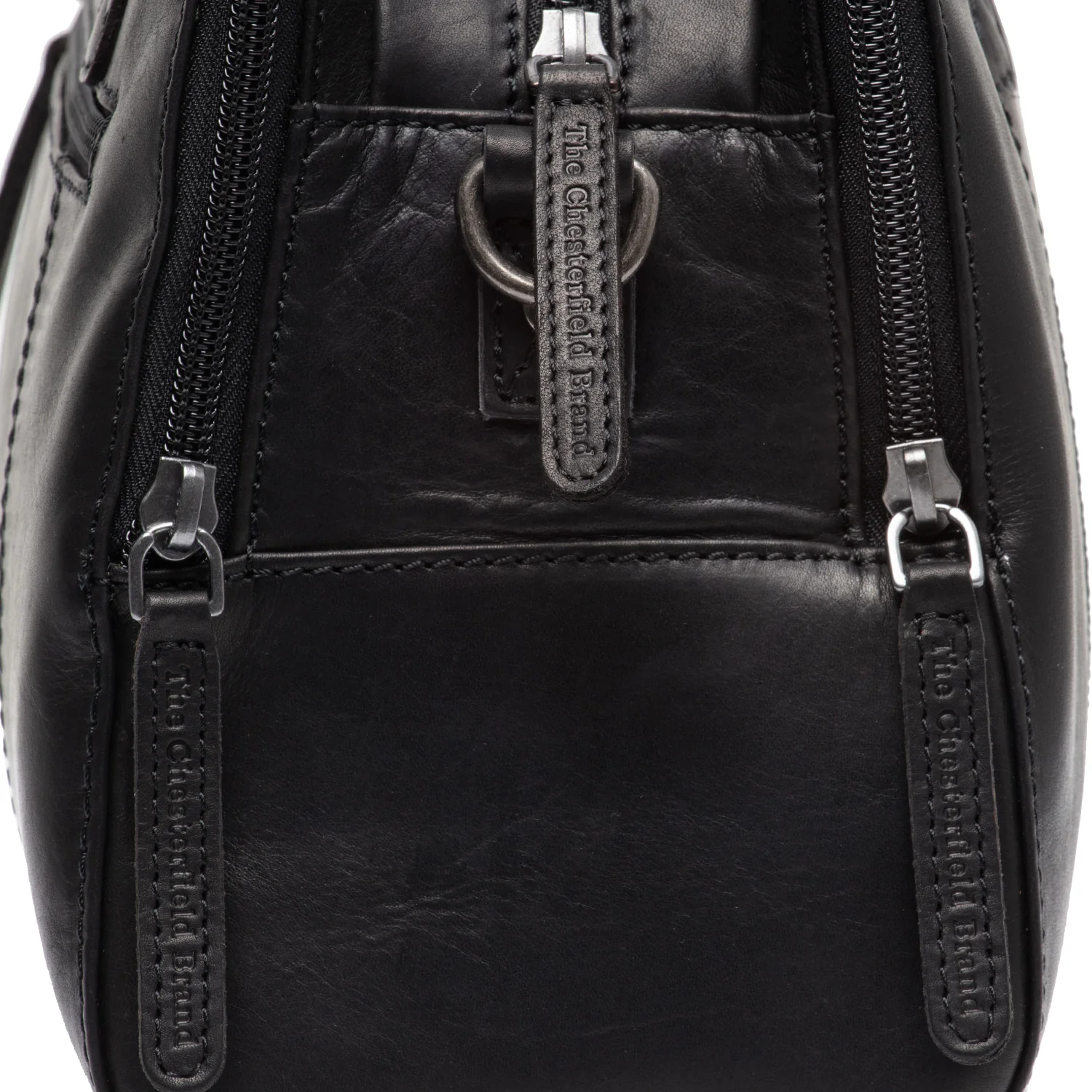 Leather Shoulder Bag Black Ezra - Image 5