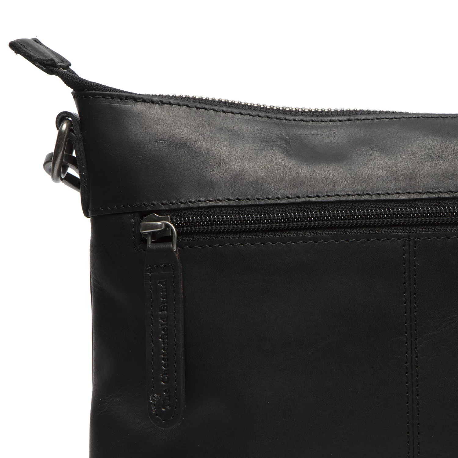 Leather Shoulder Bag Black Faro - Image 4