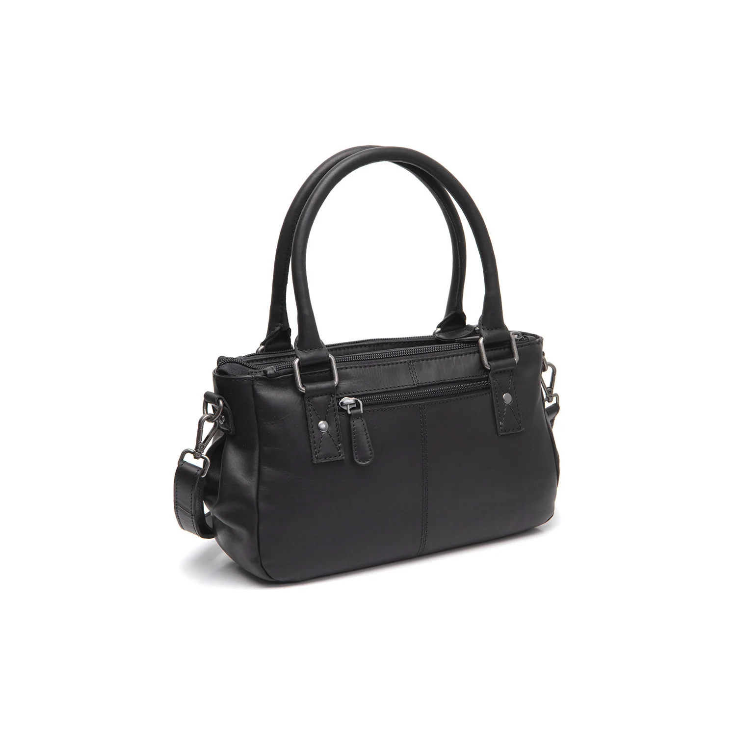 Leather Shoulder Bag Black Fenja - Image 6