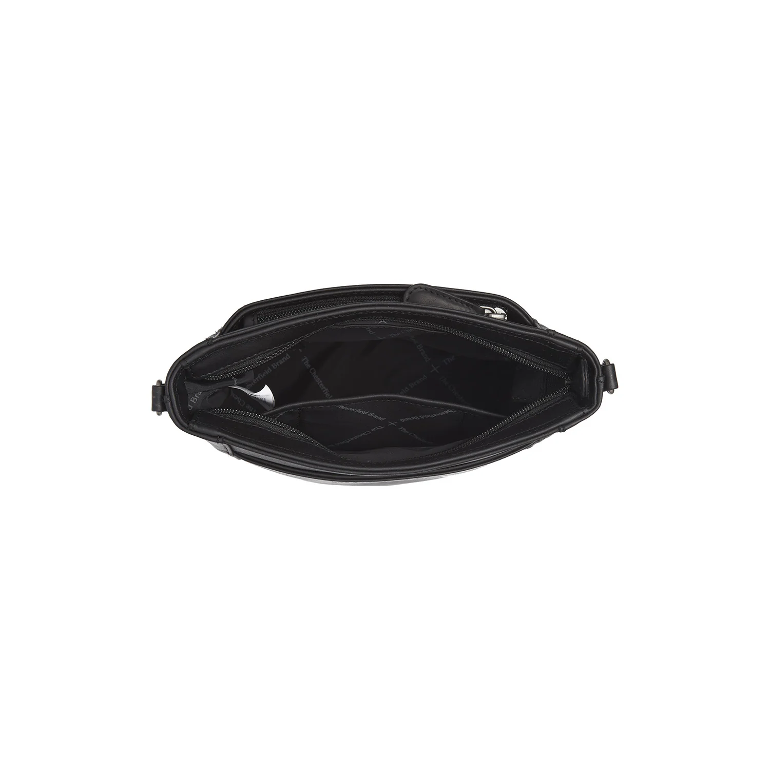 Leather Shoulder Bag Black Fintona - Image 5