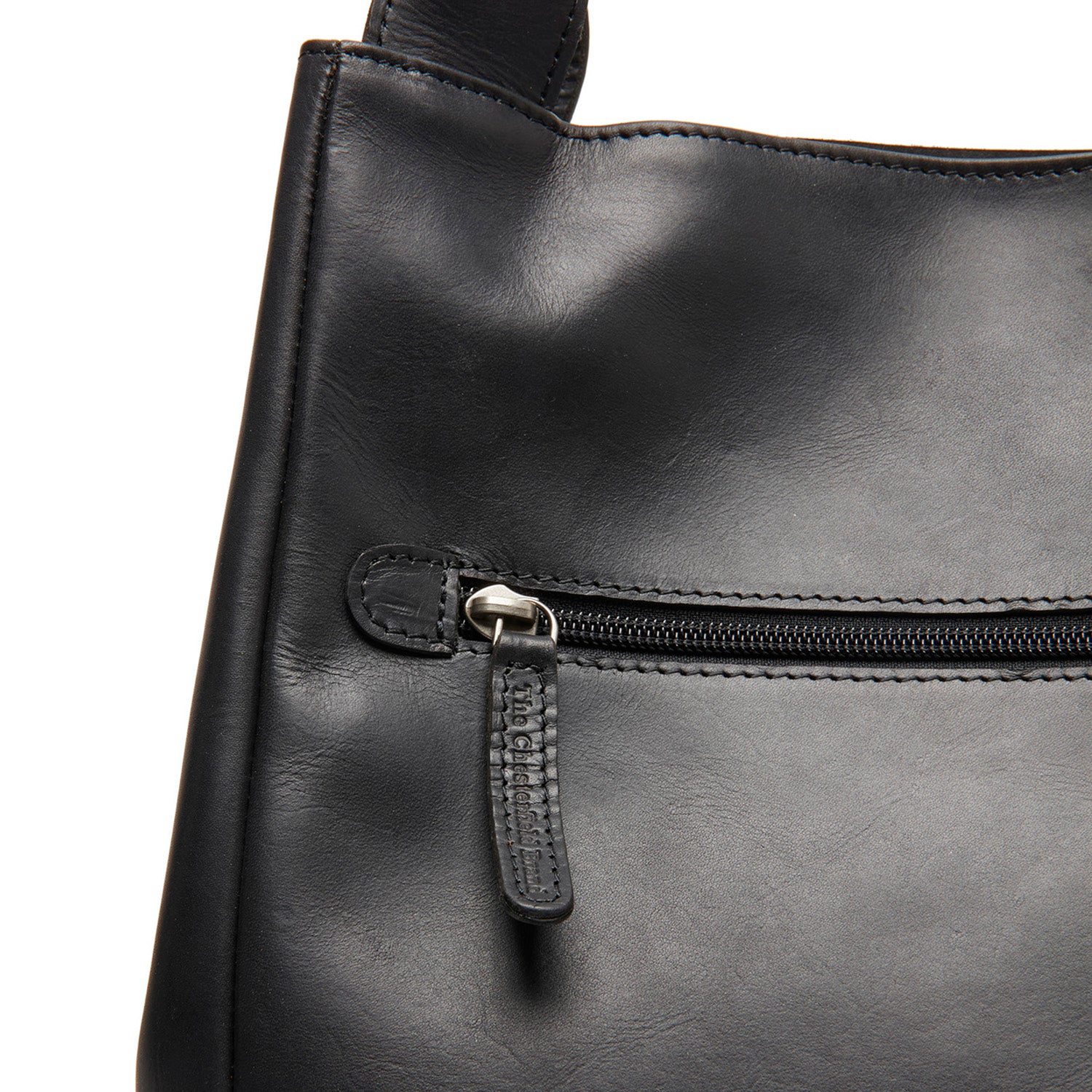 Leather Shoulder Bag Black Fioline - Image 3