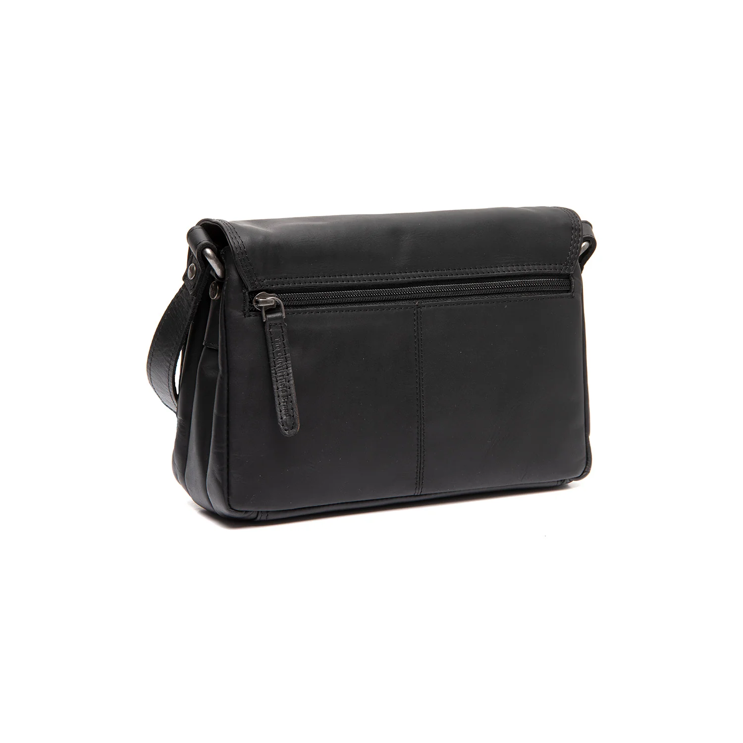 Leather Shoulder Bag Black Forano - Image 6
