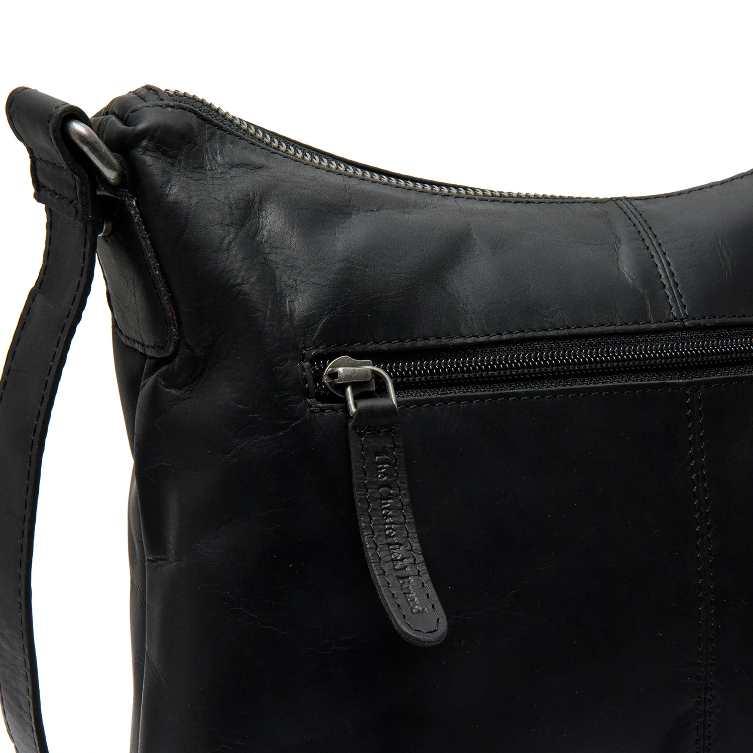 Leather Shoulder Bag Black Hailey - Image 3