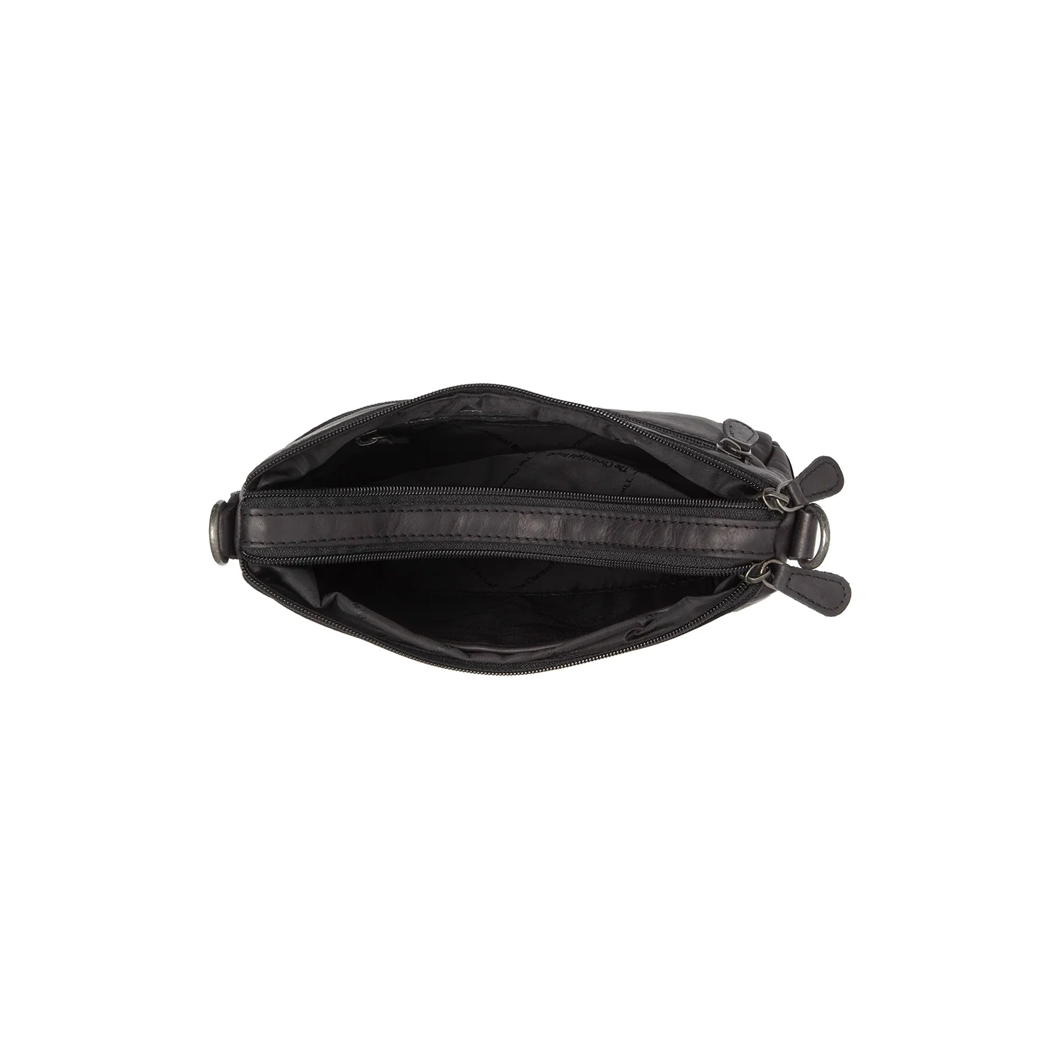 Leather Shoulder Bag Black Irving - Image 4