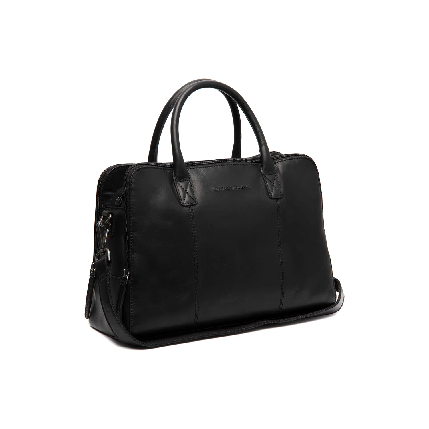 Leather Shoulder Bag Black Layton