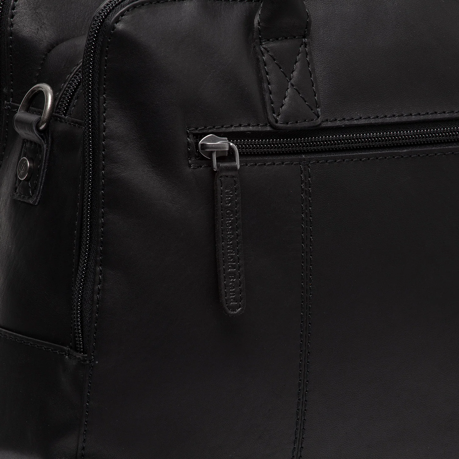 Leather Shoulder Bag Black Layton - Image 6