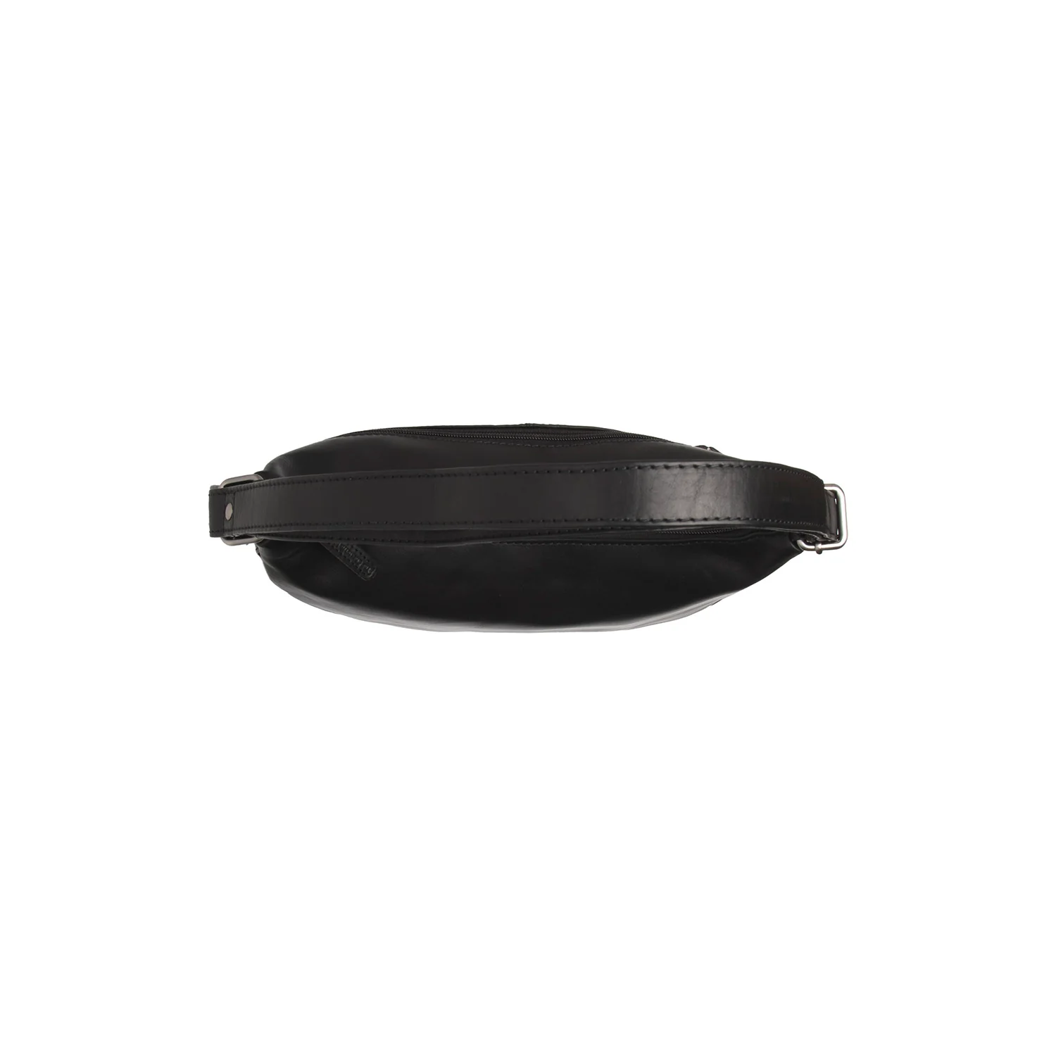 Leather Shoulder Bag Black Letizia - Image 3
