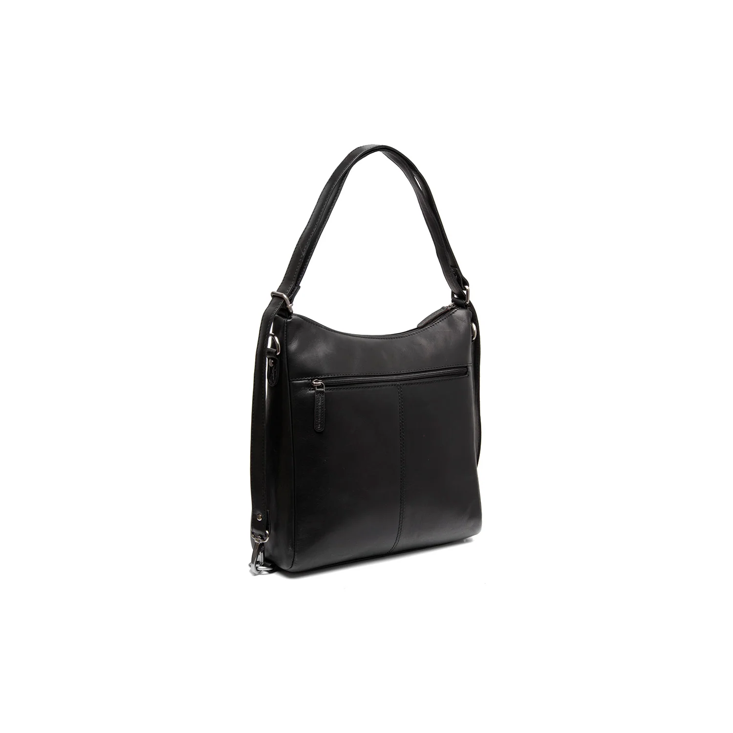 Leather Shoulder Bag Black Letizia - Image 8