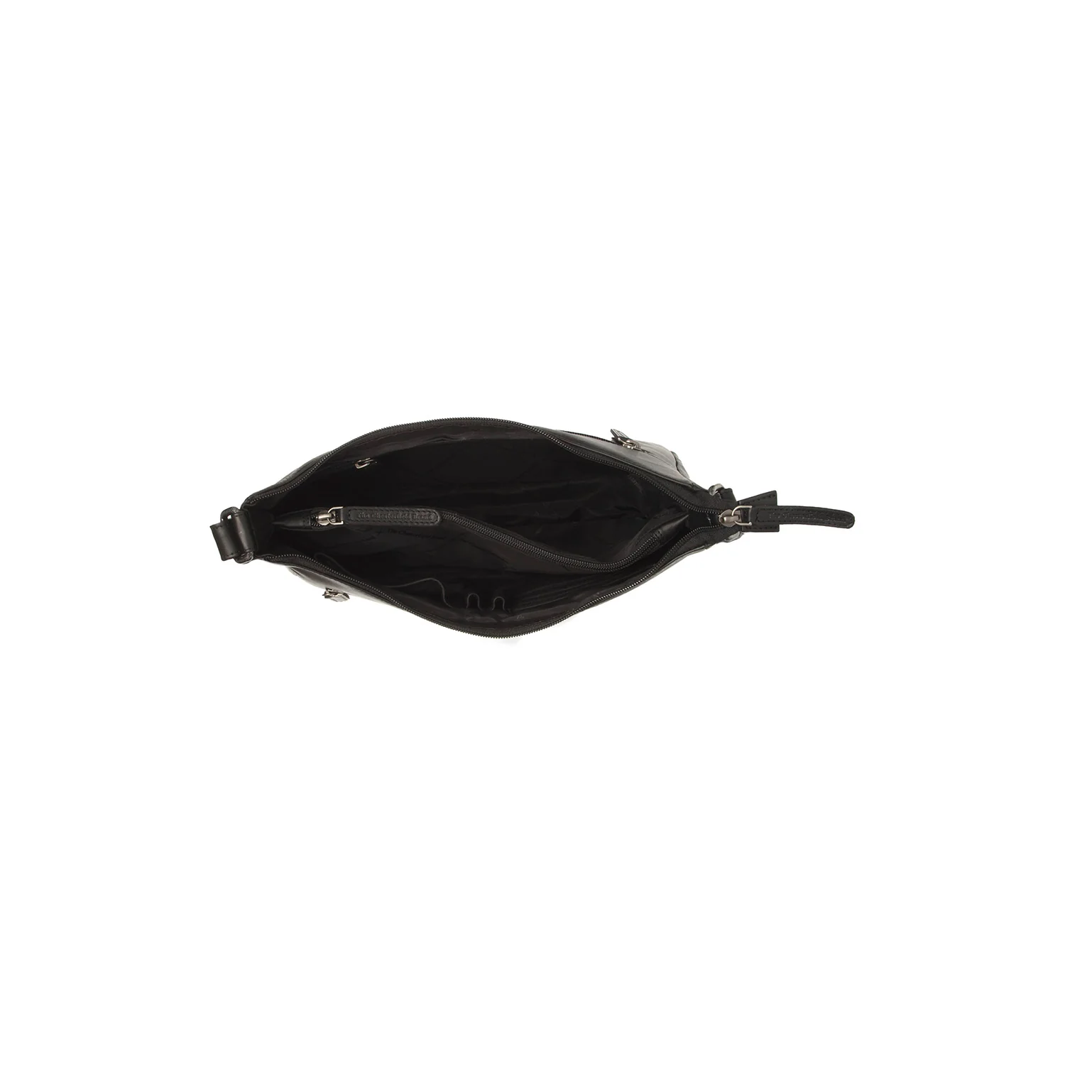 Leather Shoulder Bag Black Loraine - Image 4